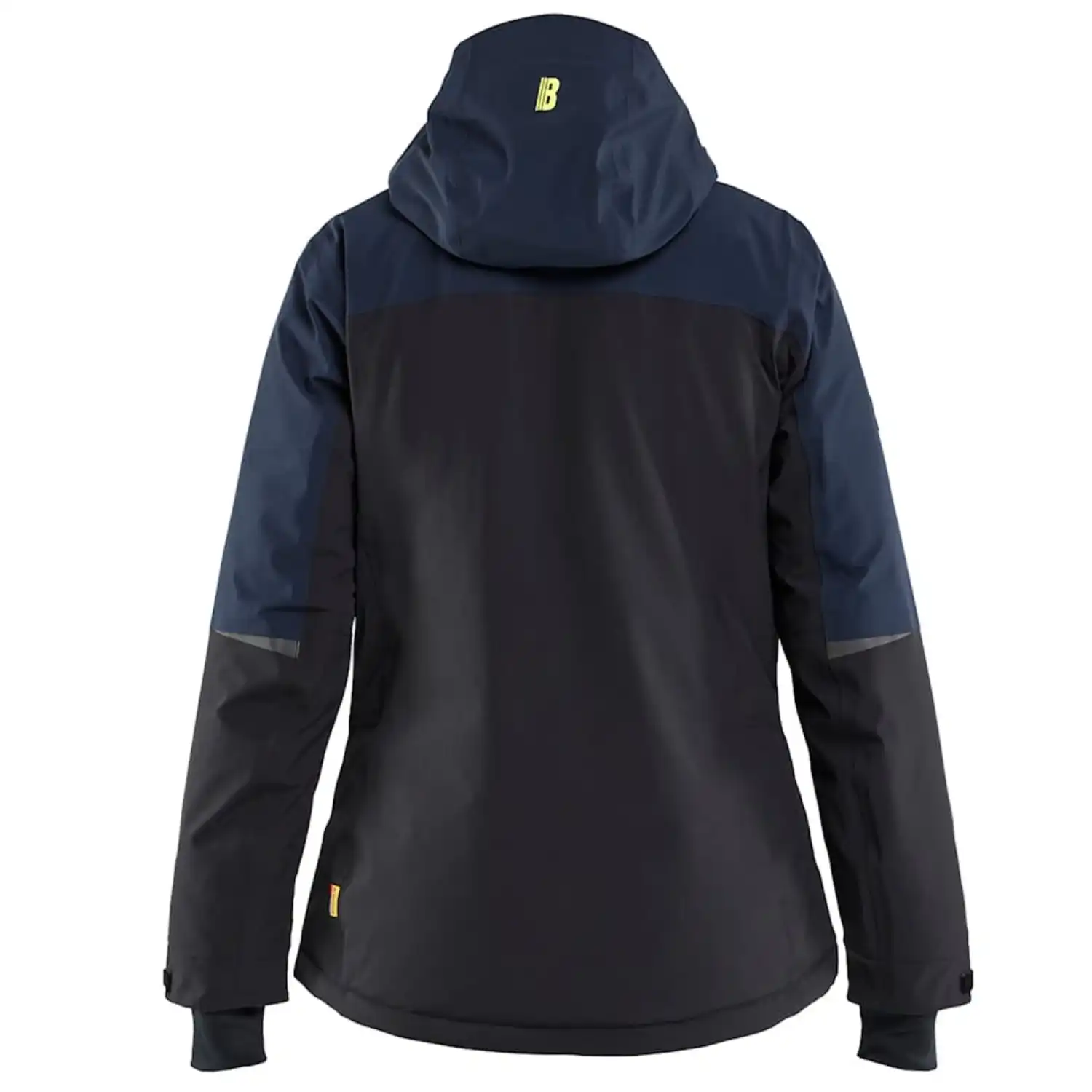Damen Stretch Winterjacke "STRIKER" in dunkelblau/gelb, XS - Thumbnail 2