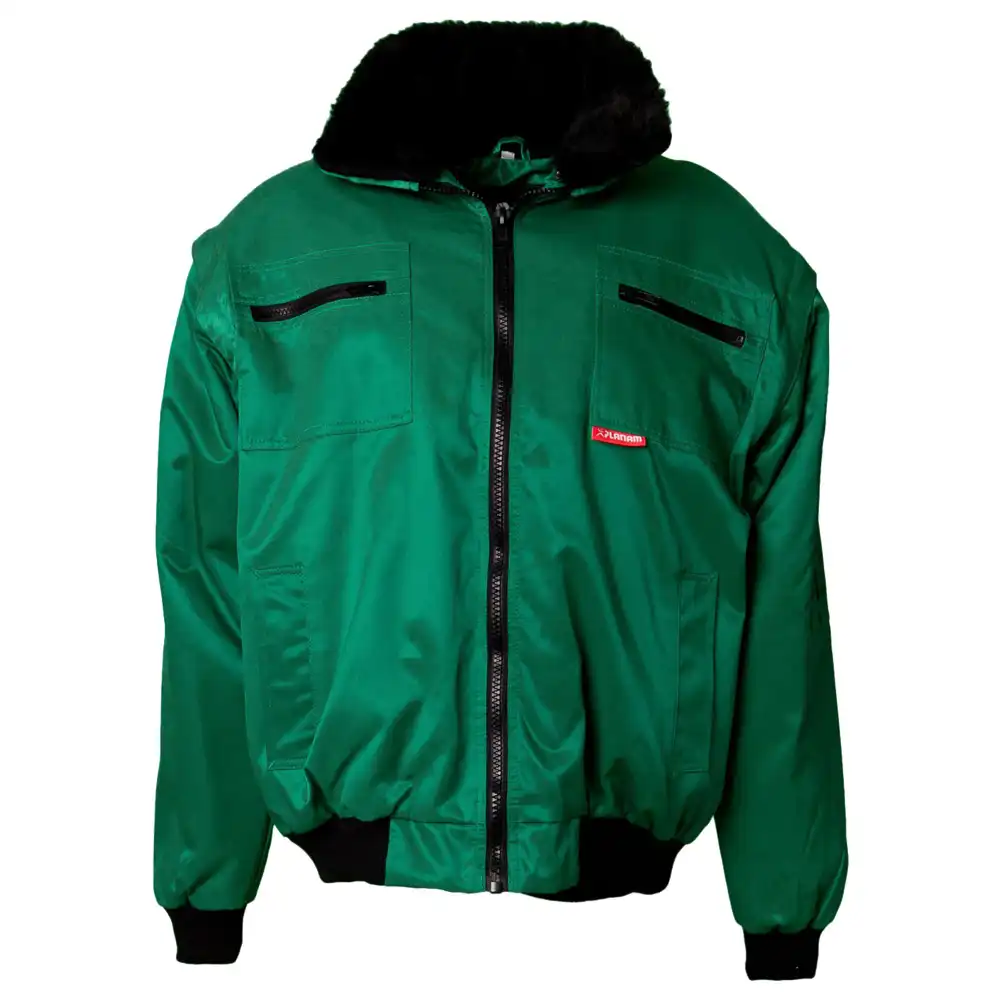 Winter-Comfort Jacke "GLETSCHER" Outdoor in grün, L - Bild 1