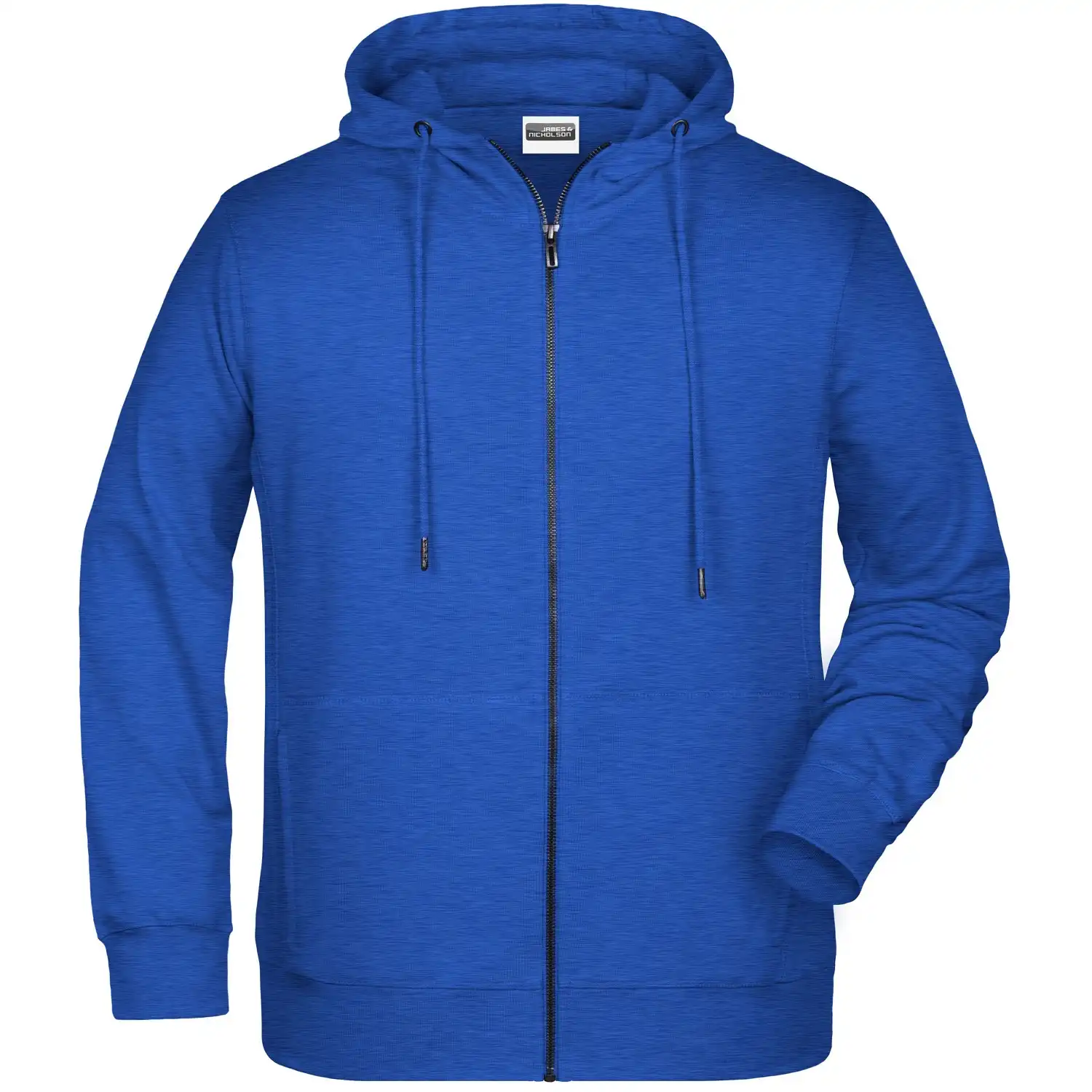 Zip Hoody mit Kapuze "8026" in ink-melange, S - Bild 1