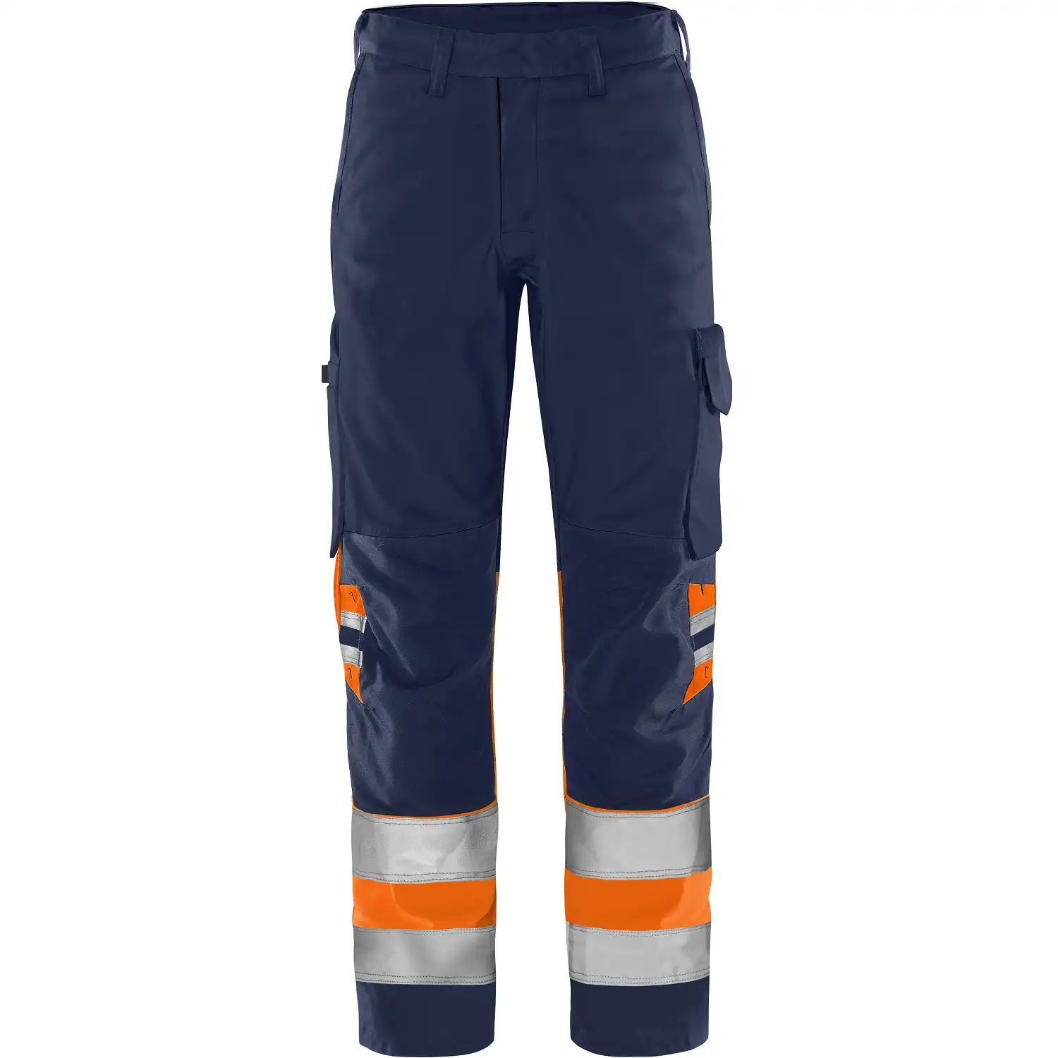 Warnschutz Bundhose Kl. 1 "2649 GPLU" Green Trofta in orange/marine, C58 - Thumbnail 1