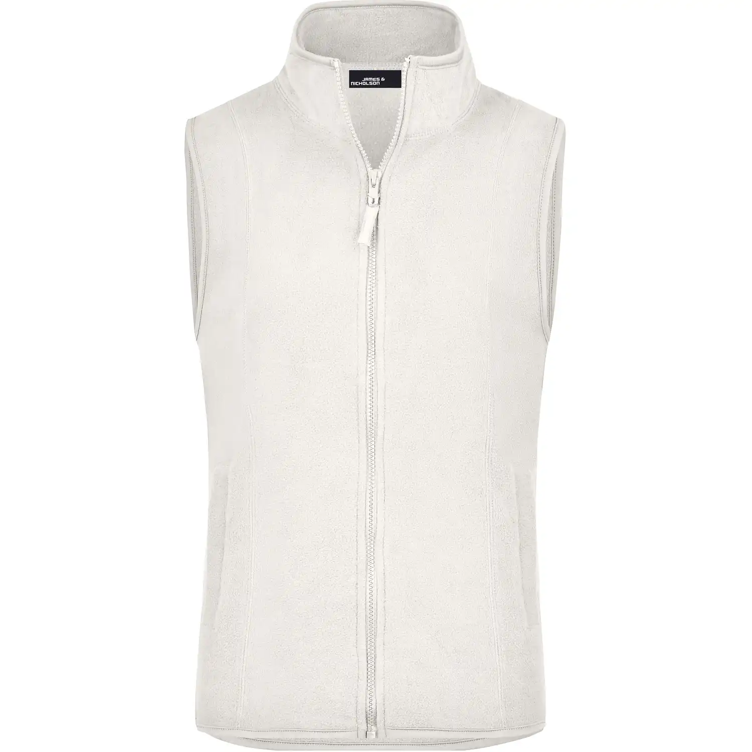 Damen Microfleece-Weste "JN048" in off-white, L - Bild 1