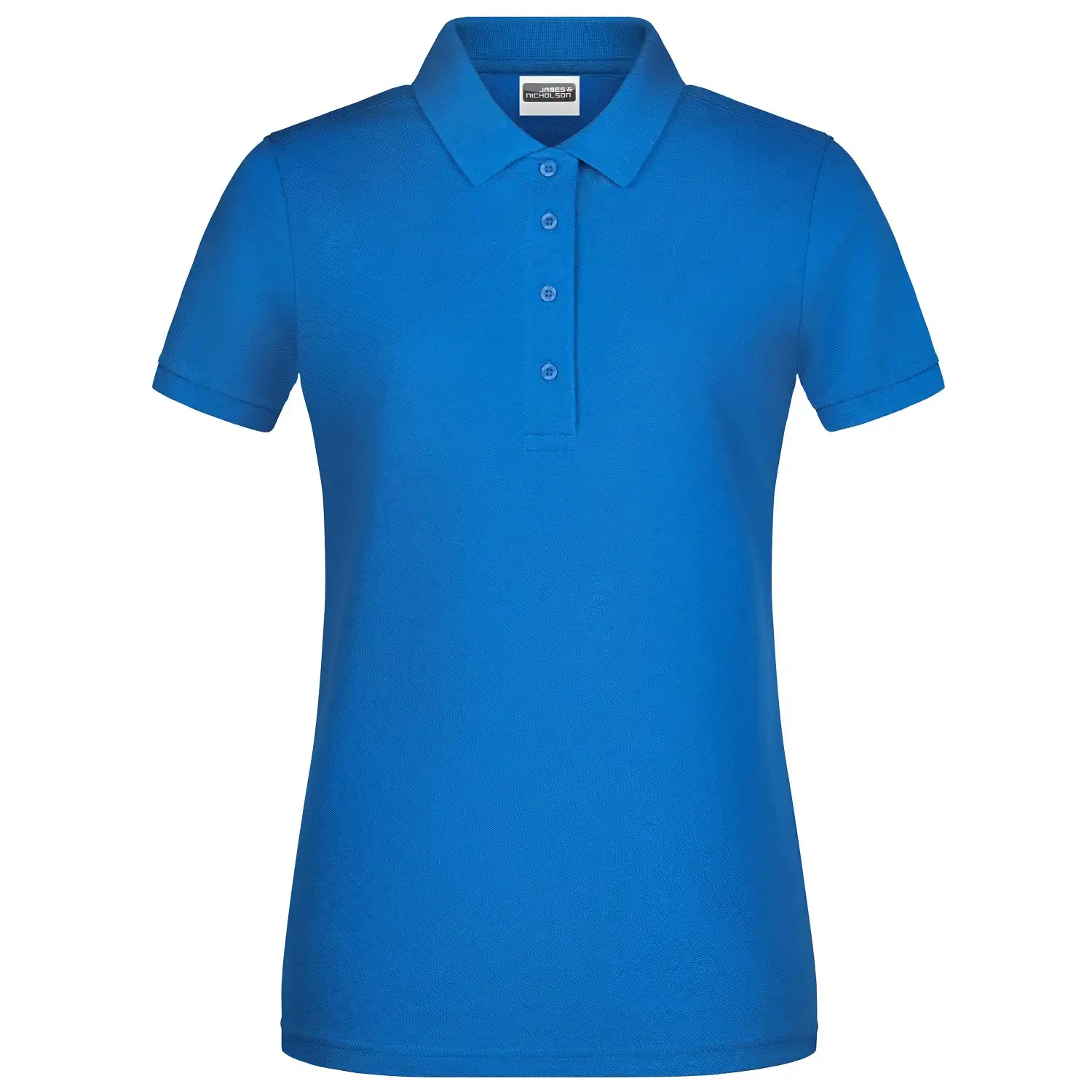 Damen Basic Polo-Shirt "8009" in royal, L - Bild 1