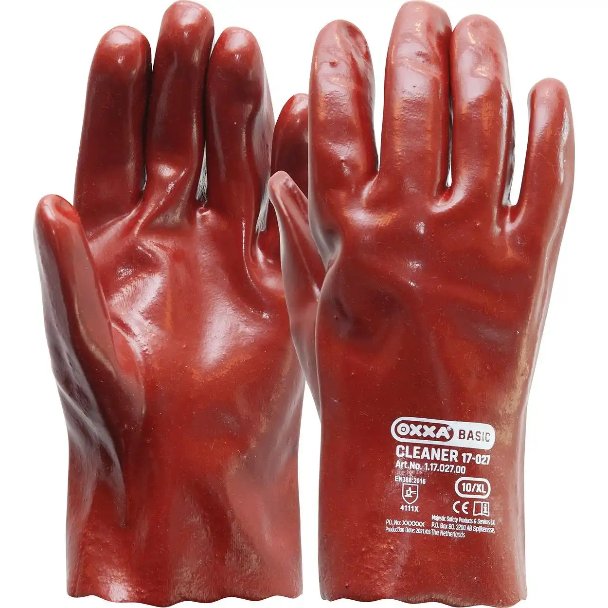 PVC Arbeitshandschuhe 27cm Cleaner 17-027 Größe 10 - Bild 1