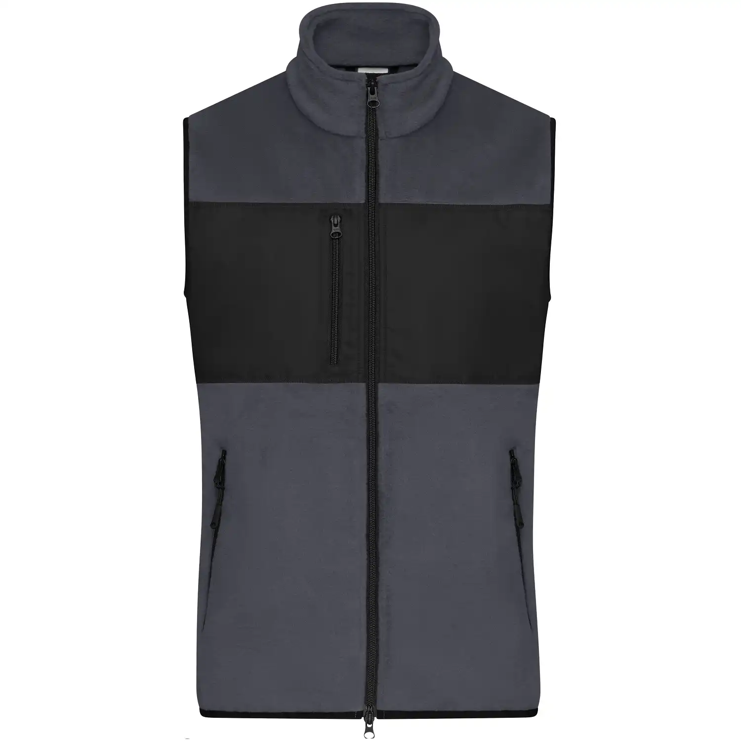 Fleeceweste "JN1310" in carbon/black, 3XL - Thumbnail 1