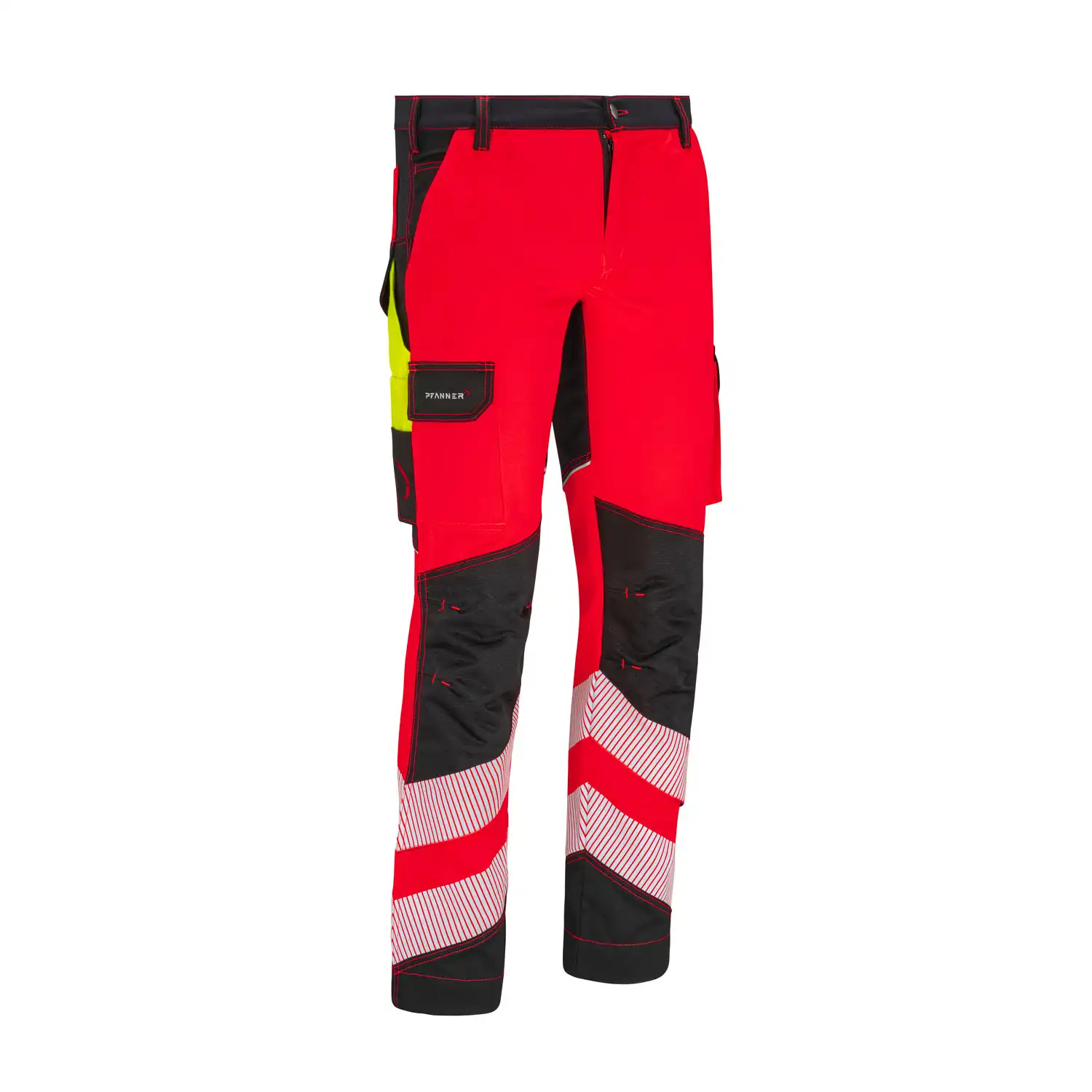 Warnschutz Bundhose "StretchZone" in 60, Rot - Thumbnail 1