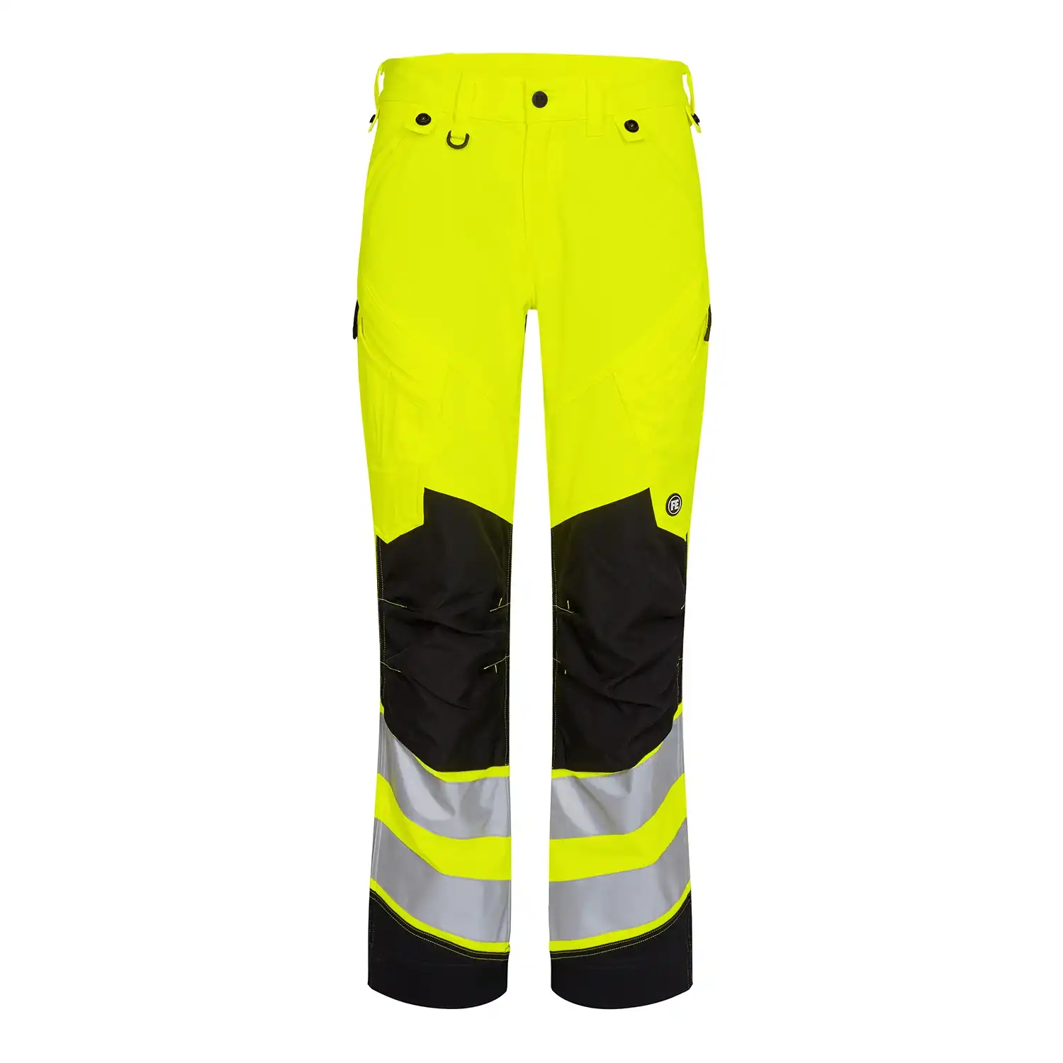 Warnschutz Stretch Bundhose "2544-314" Safety Kl. 2 in gelb/schwarz, 48 - Thumbnail 1