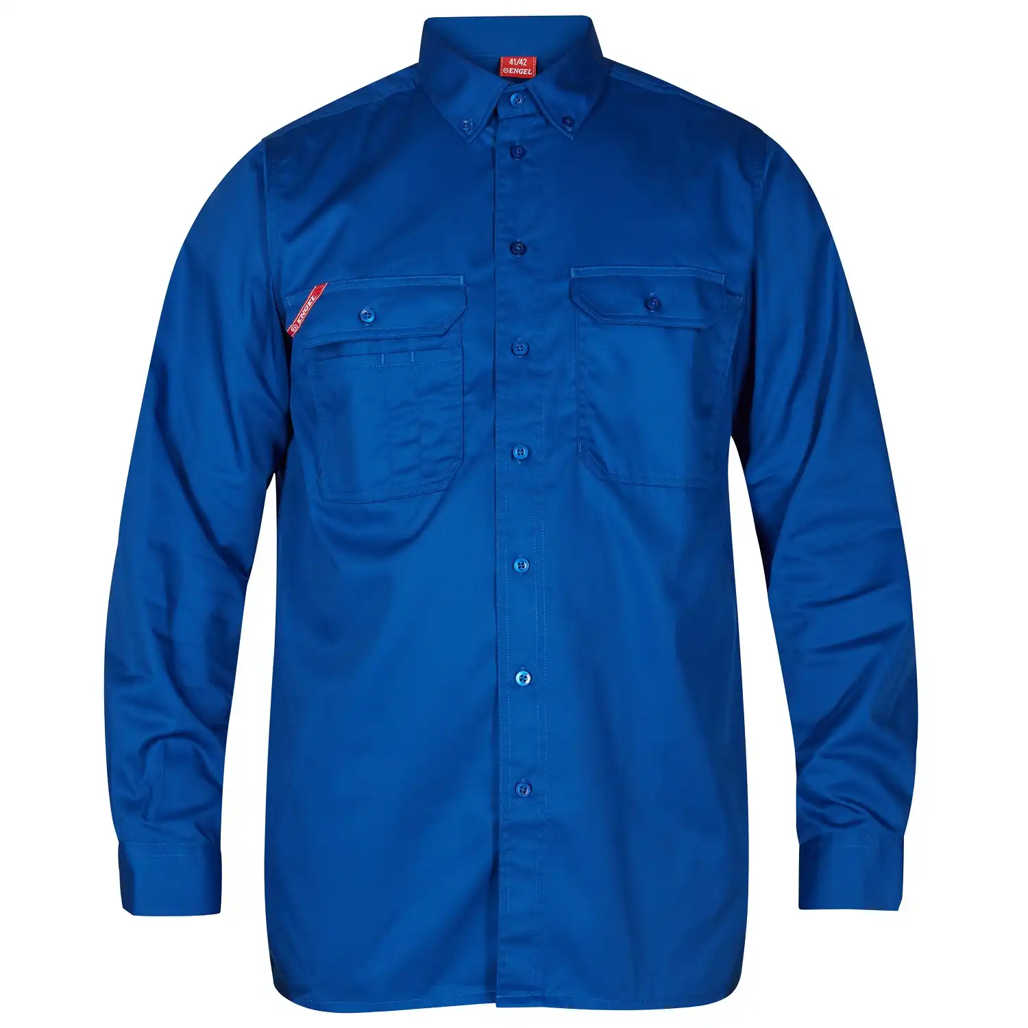 Arbeitshemd langarm "7181-810" Extend in surfer blue, 43/44 - Bild 1