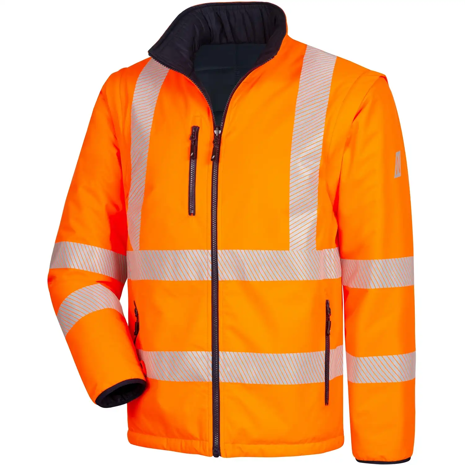 Warnschutz Winterjacke 6-in-1 "MOTION TEX VIZ PLUS" in orange/marine, L - Thumbnail 4