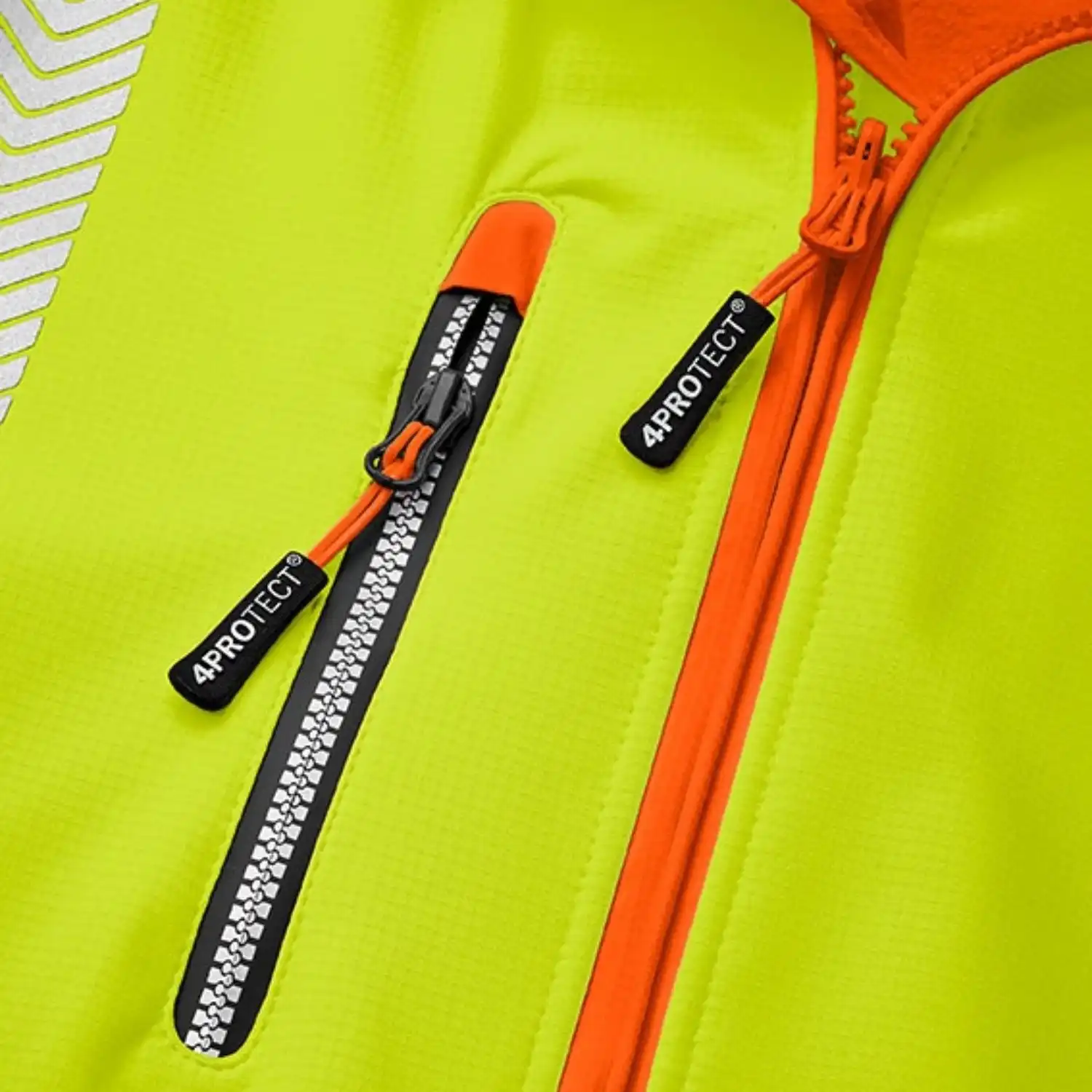 Warnschutz Softshelljacke "HOUSTON" in gelb/orange, L - Thumbnail 5
