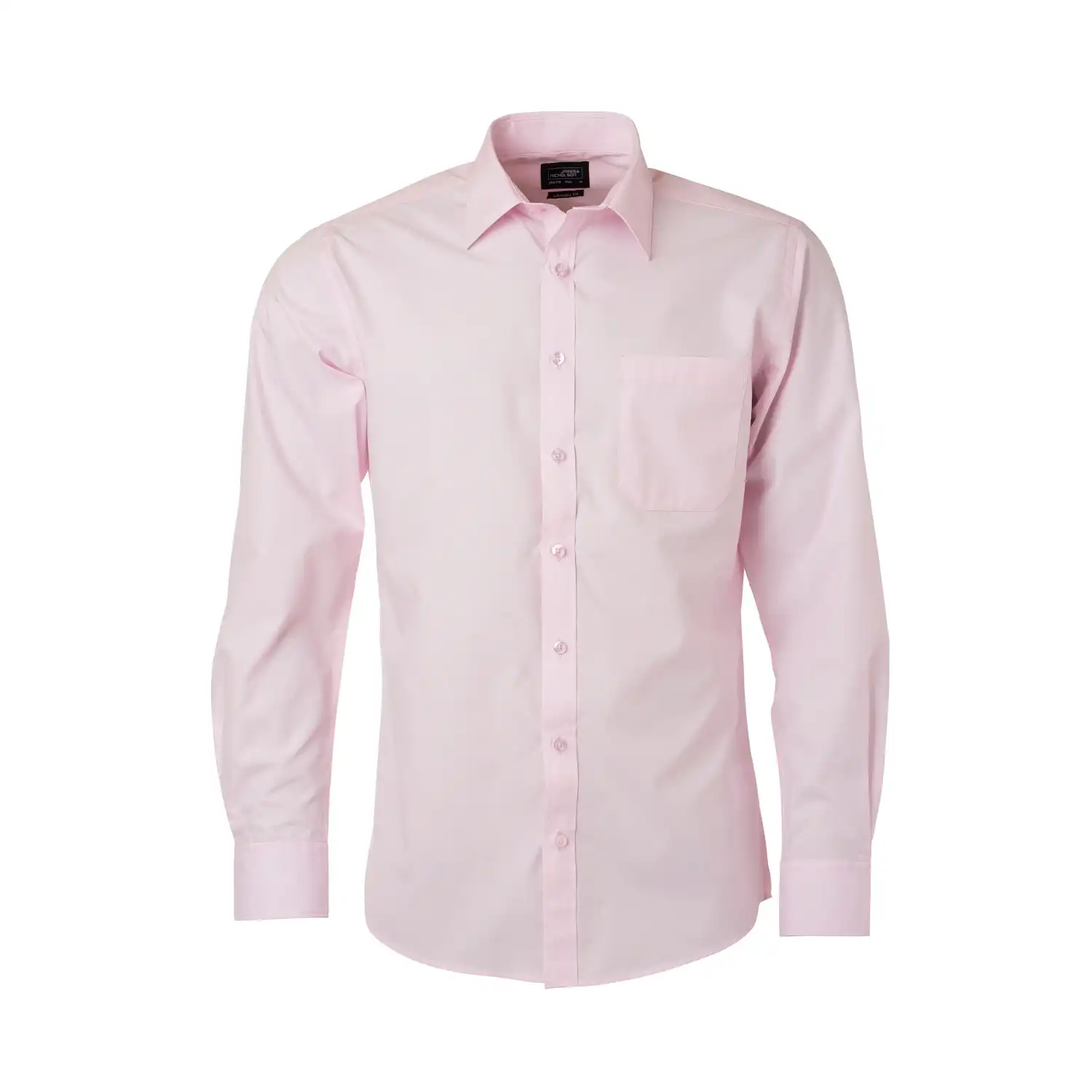 Langarm Hemd "JN678" in light-pink, XL - Bild 1