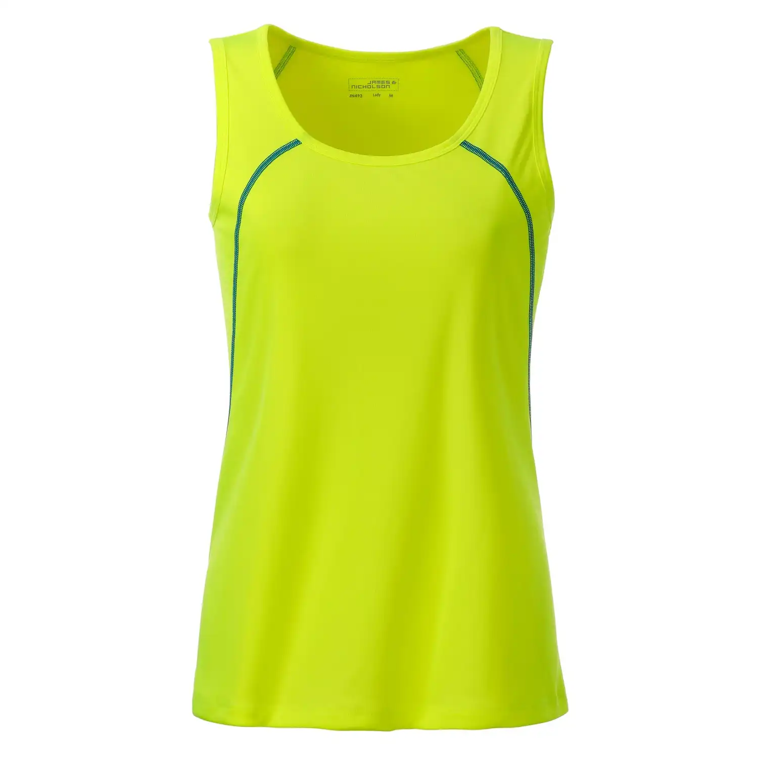 Damen Funktions-Tanktop "JN493" in bright-yellow/bright-blue, L - Bild 1