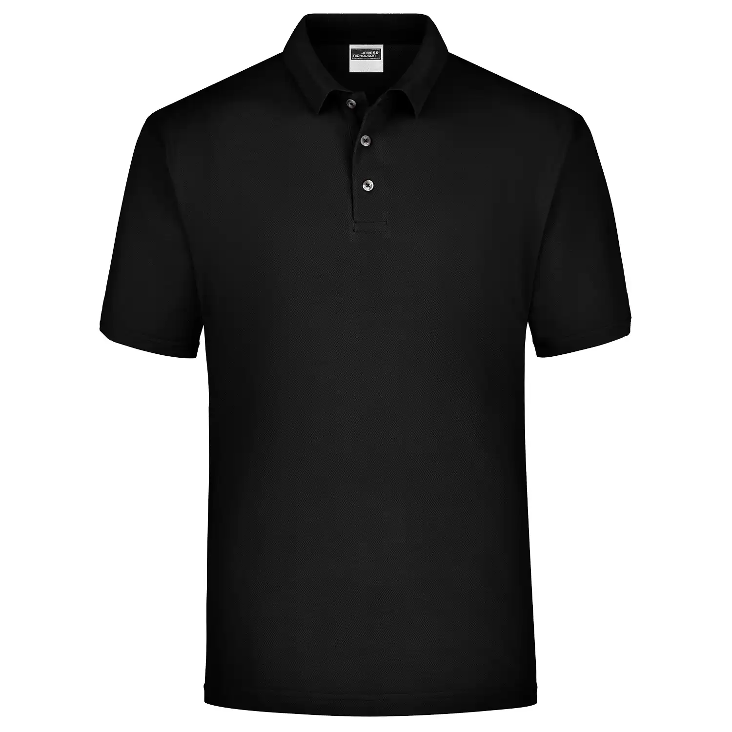 Poloshirt-Piqué Medium "JN020" in black, L - Bild 1