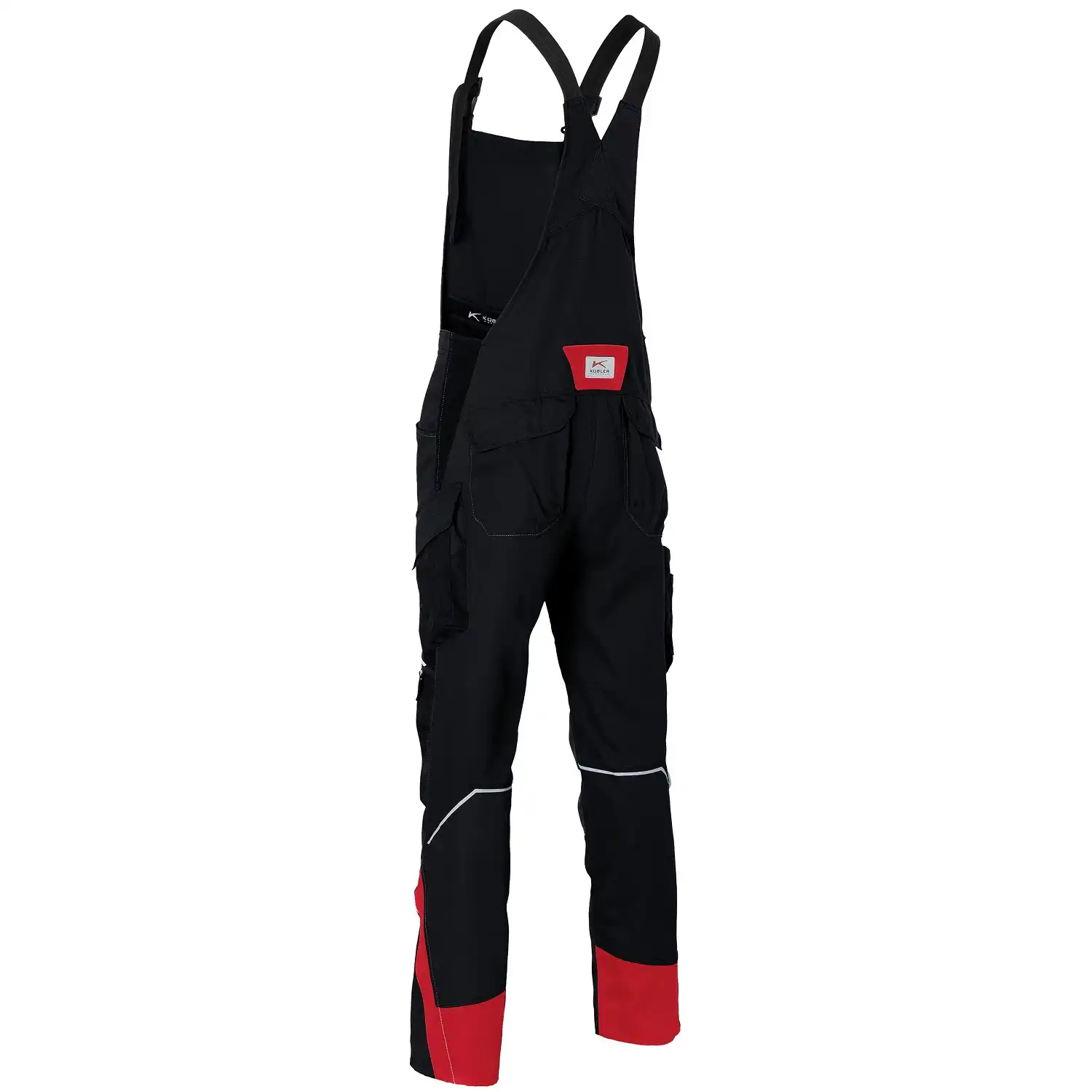Latzhose BODYFORCE in schwarz/rot, 62 - Thumbnail 2