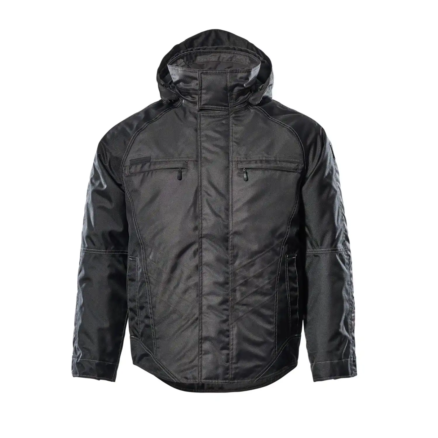 Pilotjacke "FRANKFURT" Unique mehrfarbig in dunkelanthrazit/schwarz, L - Thumbnail 1