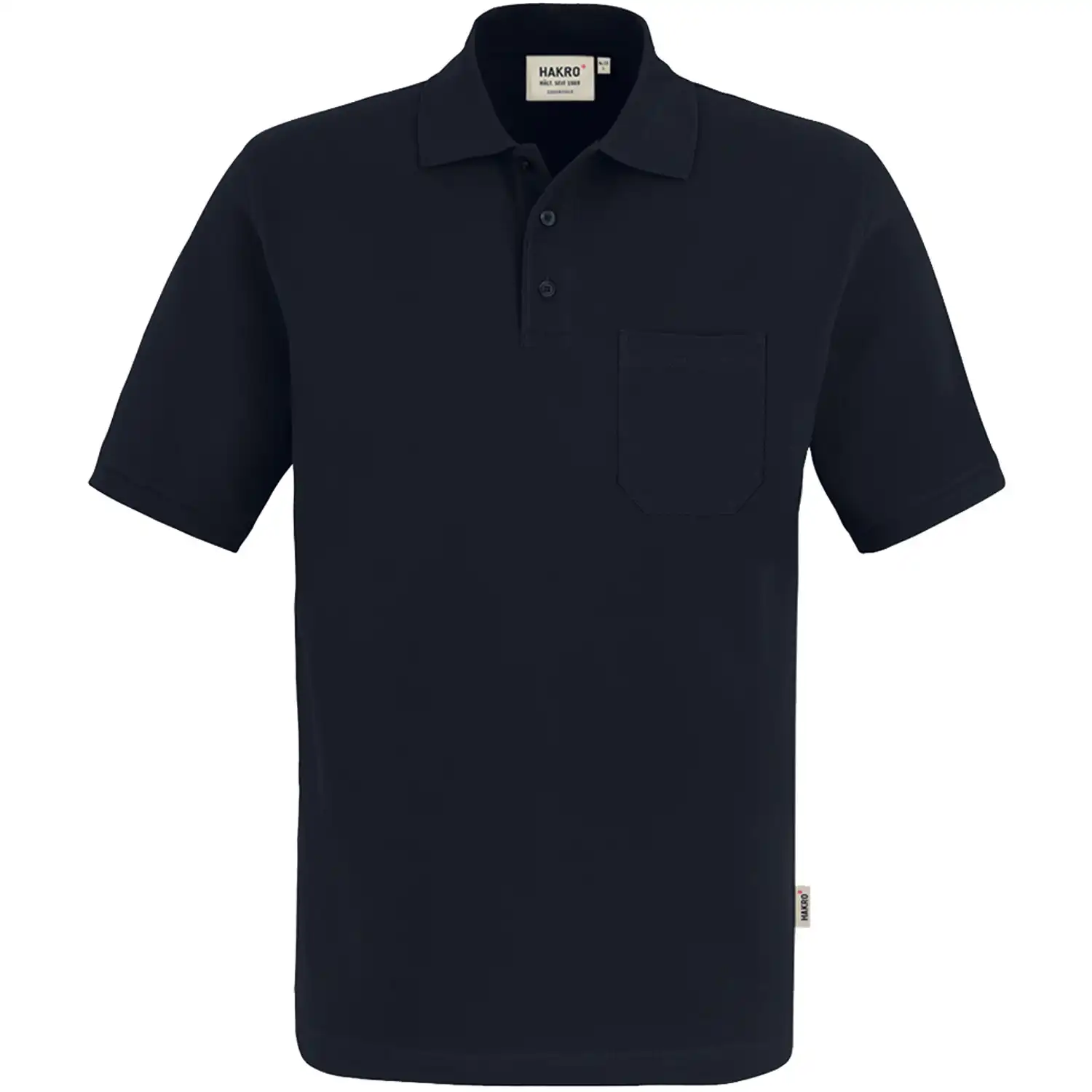 Pocket-Poloshirt "TOP" 802 in schwarz, XXL - Bild 1