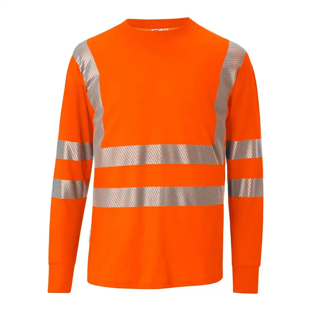 Warnschutz Longsleeve-Shirt "REFLECTIQ" UV-Schutz in warnorange, XS - Bild 1