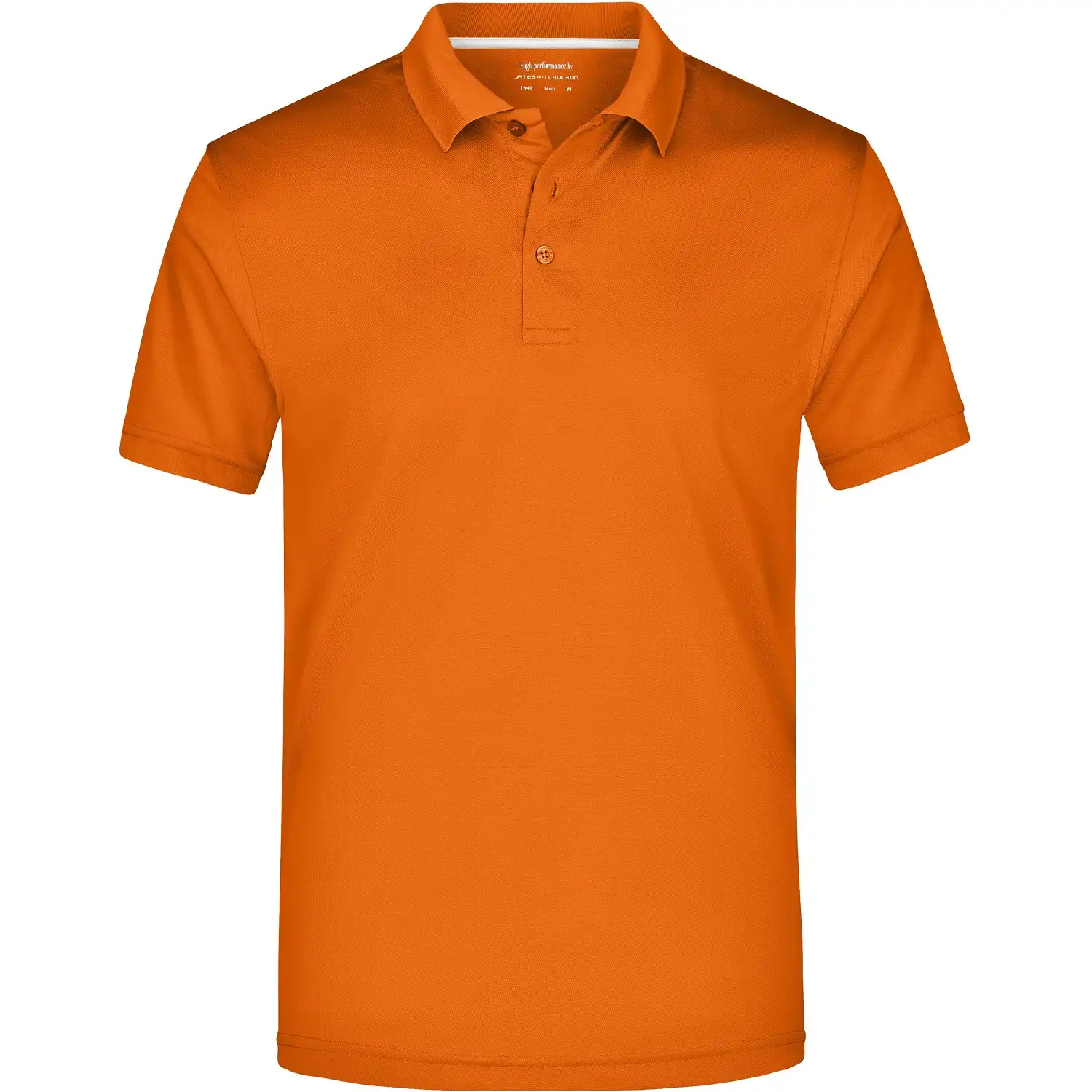 Herren Polo-Shirt High Performance "JN401" in Orange, M - Bild 1