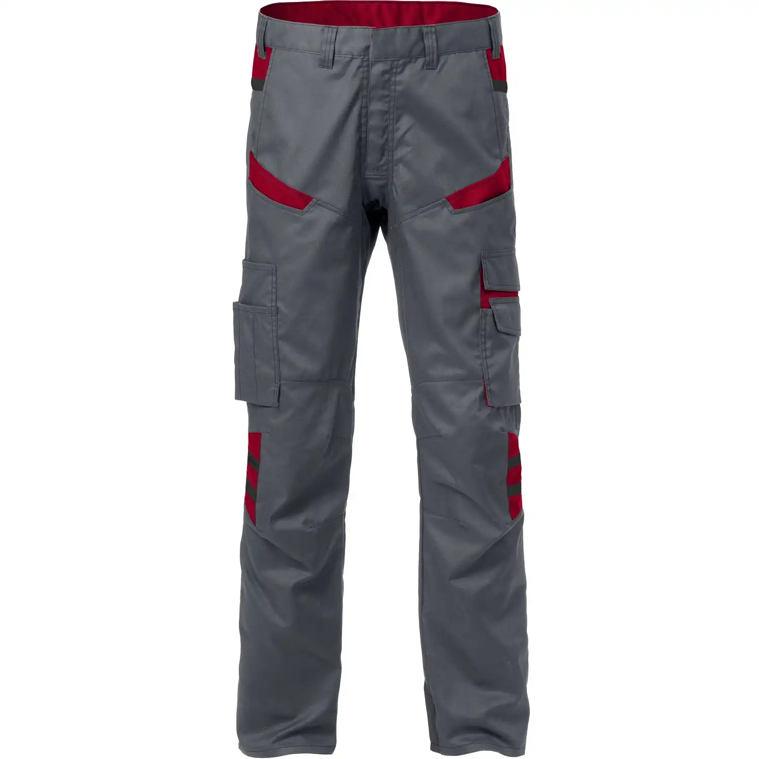 Servicehose "2552 STFP" Fusion Skarup in grau/rot, C54 - Thumbnail 1