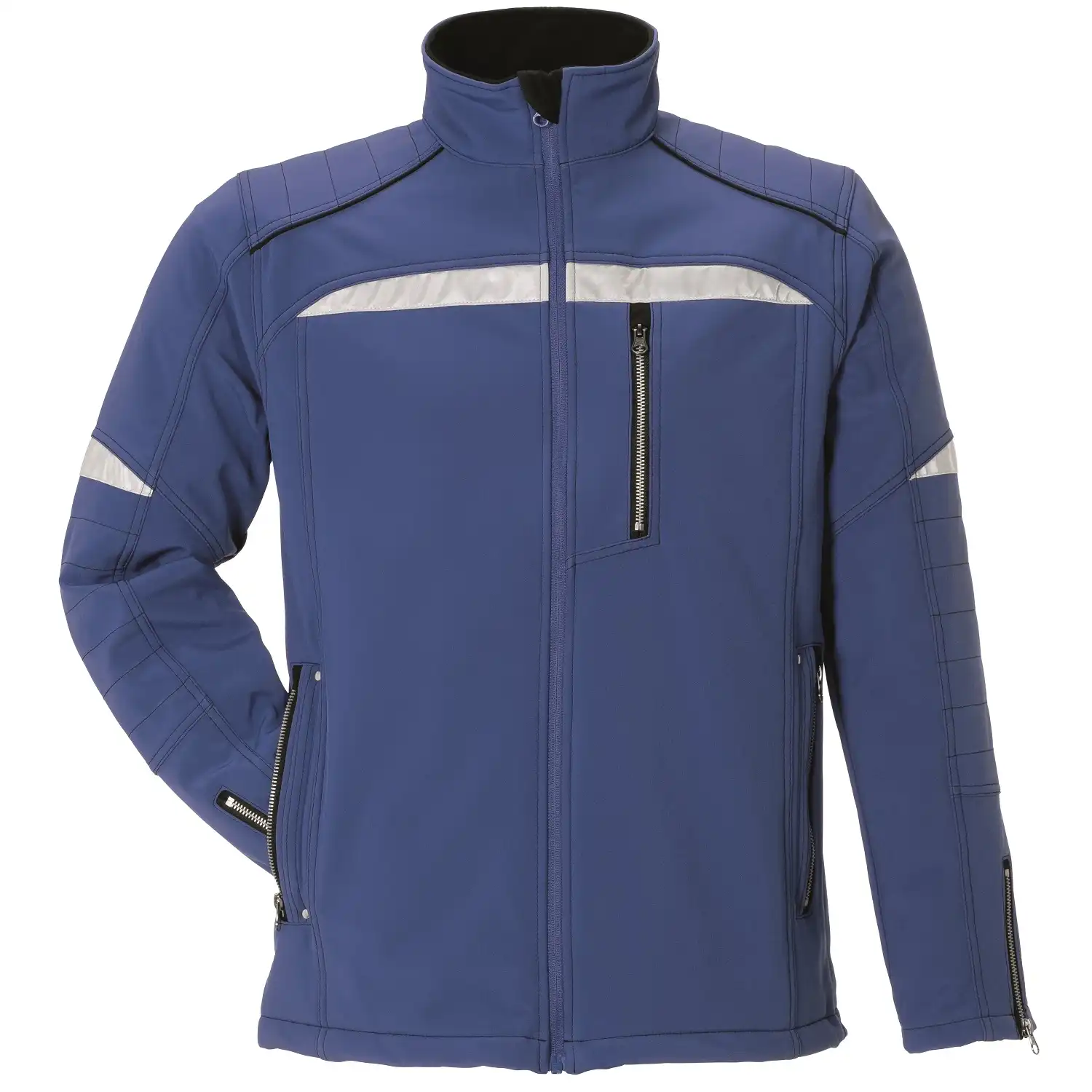 Softshelljacke "DURAWORK" in kornblau/schwarz, L - Bild 1