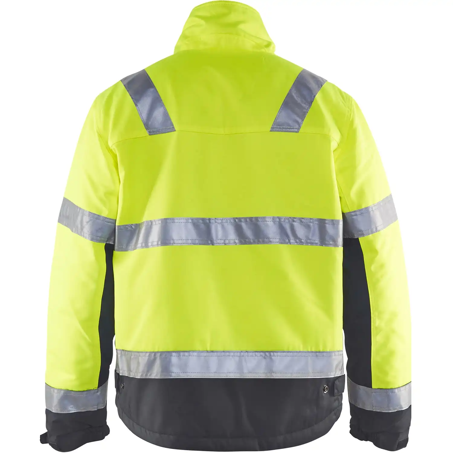 Warnschutz Winterjacke "4862" in gelb/schwarz, 4XL - Thumbnail 2