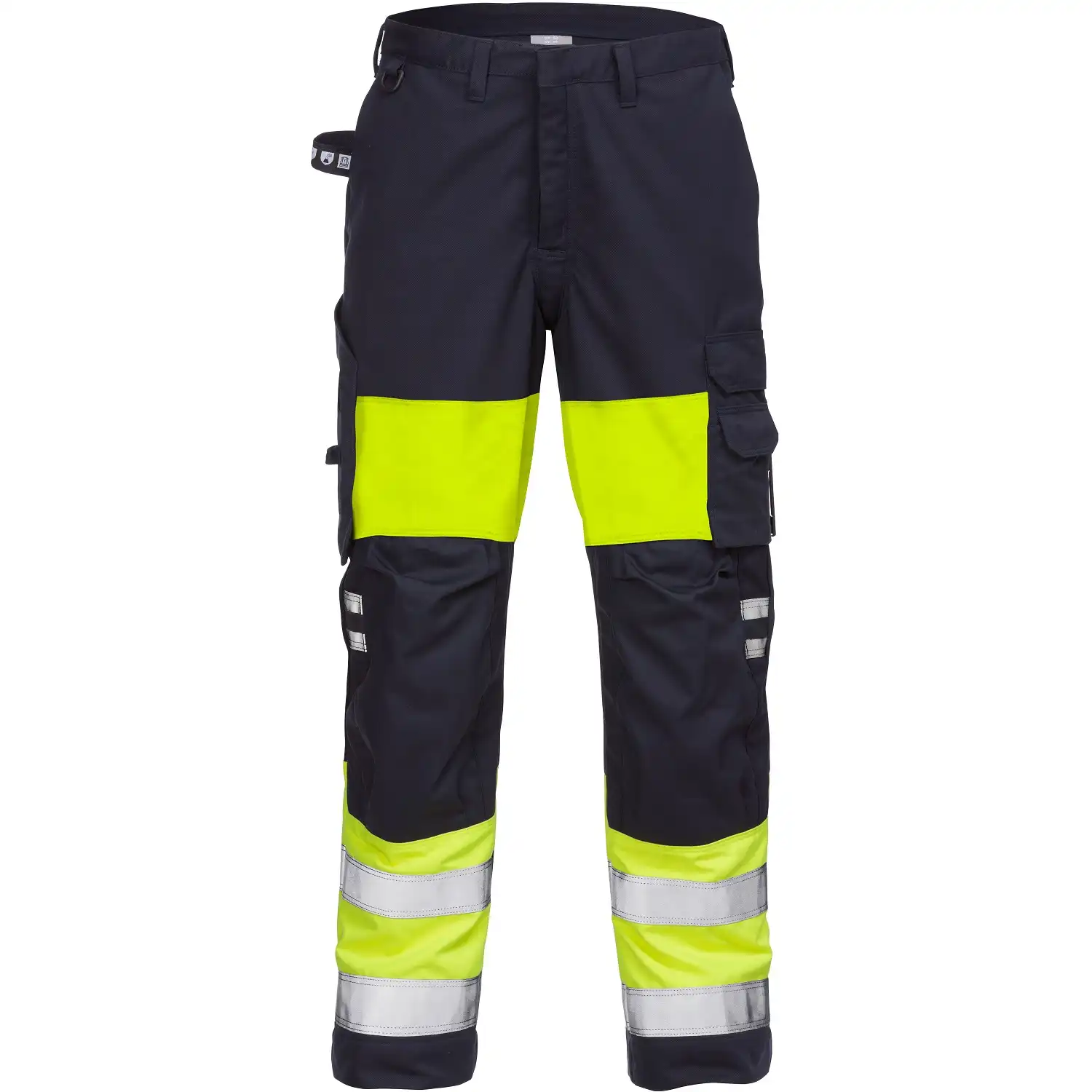 Multinorm Damen Bundhose "2776 ATHS" Flamestat marine/gelb in R48 - Thumbnail 1