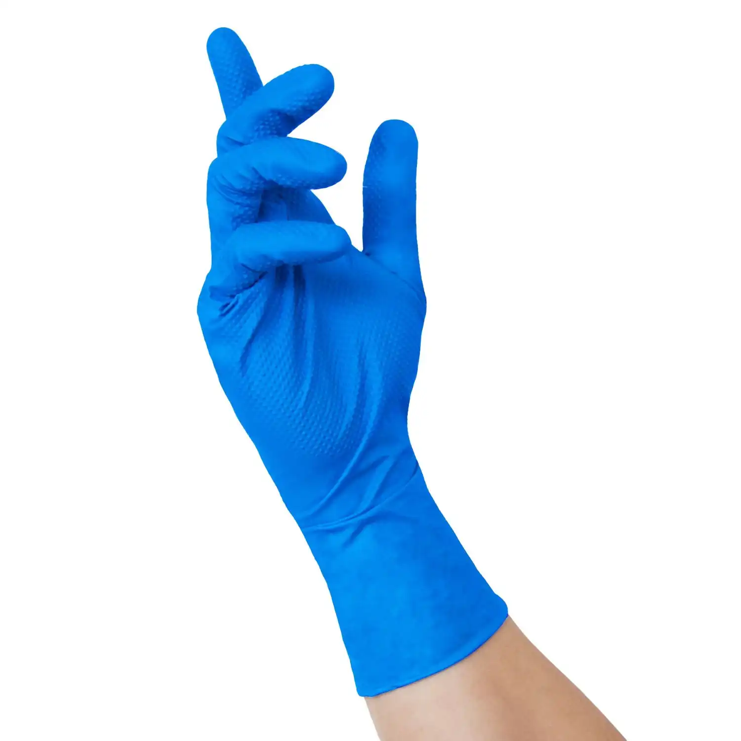 Nitril Einweghandschuhe "TOUGH GRIP N 300" blau | 50 Stk. in 10 (XL) - Thumbnail 2