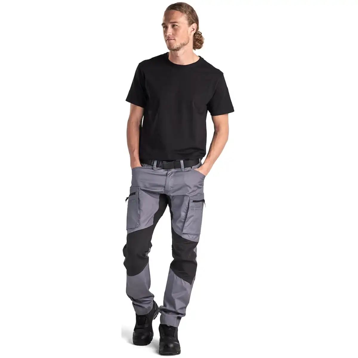 Service Bundhose "1459-1845"  166 g/m² in grau/schwarz, 54 - Thumbnail 3
