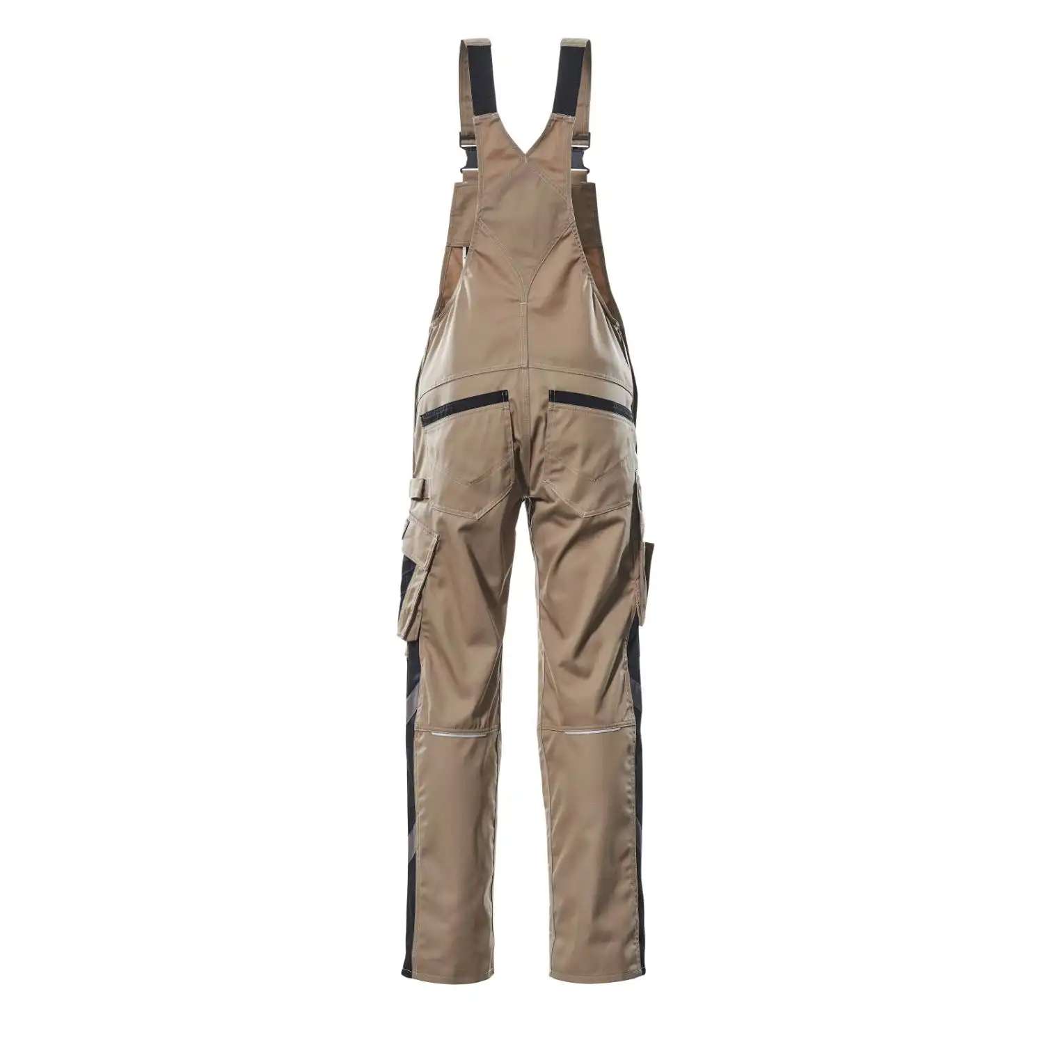 Latzhose "AUGSBURG" Unique in hellkhaki/schwarz, 82C50 (EU 50) - Thumbnail 2