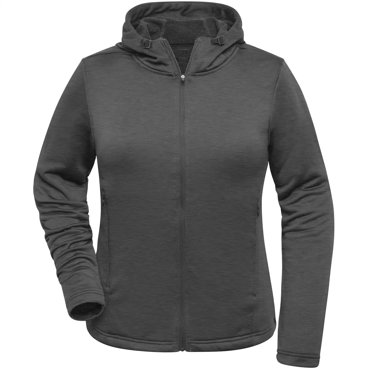 Damen Kapuzenjacke "JN531" in dark-melange, L - Bild 1