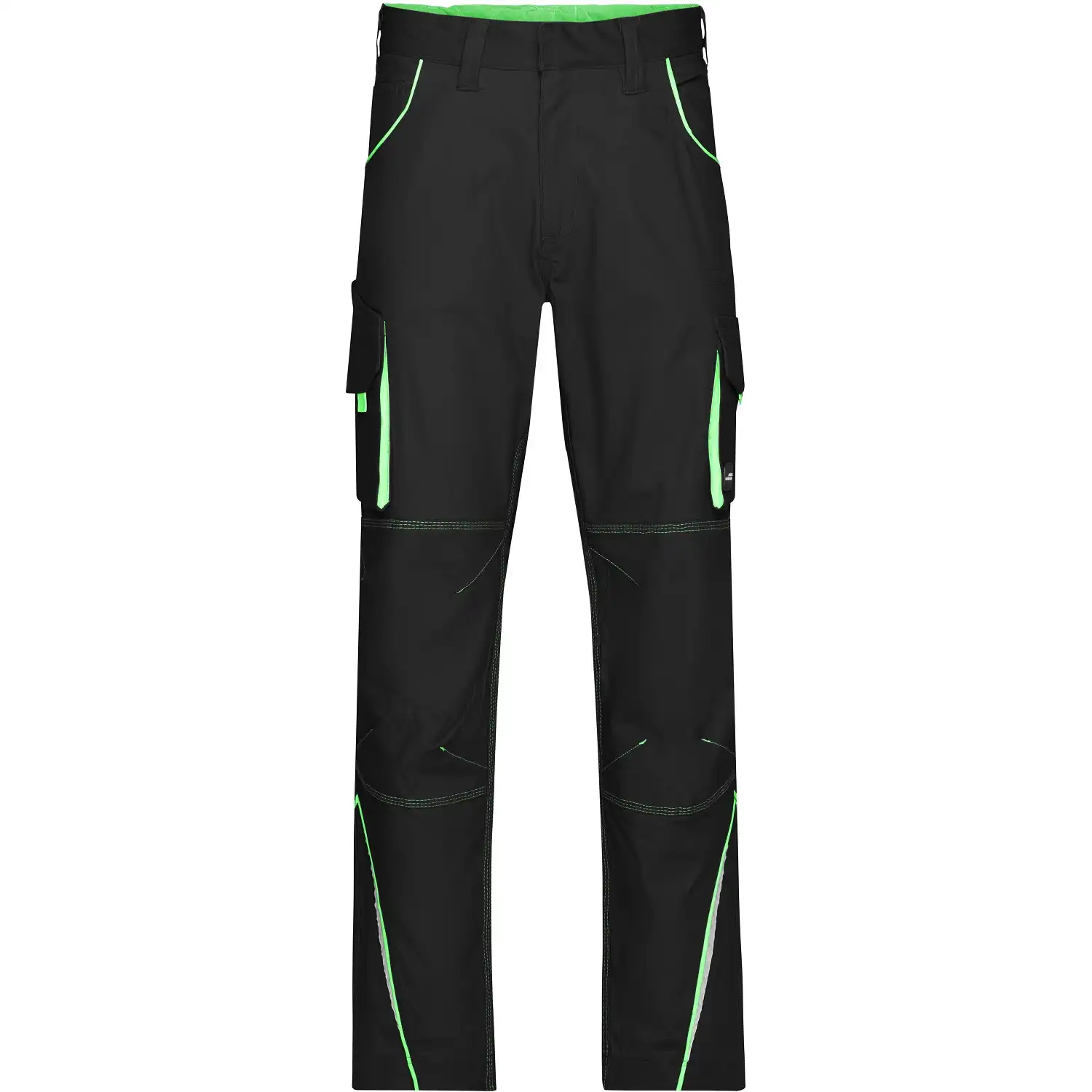 Funktionshose "JN847" in black/lime-green, 48 - Bild 1