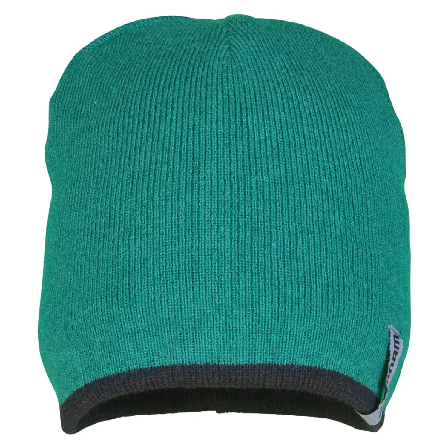 Strickmütze 2-farbig in grün/schwarz - Bild 1