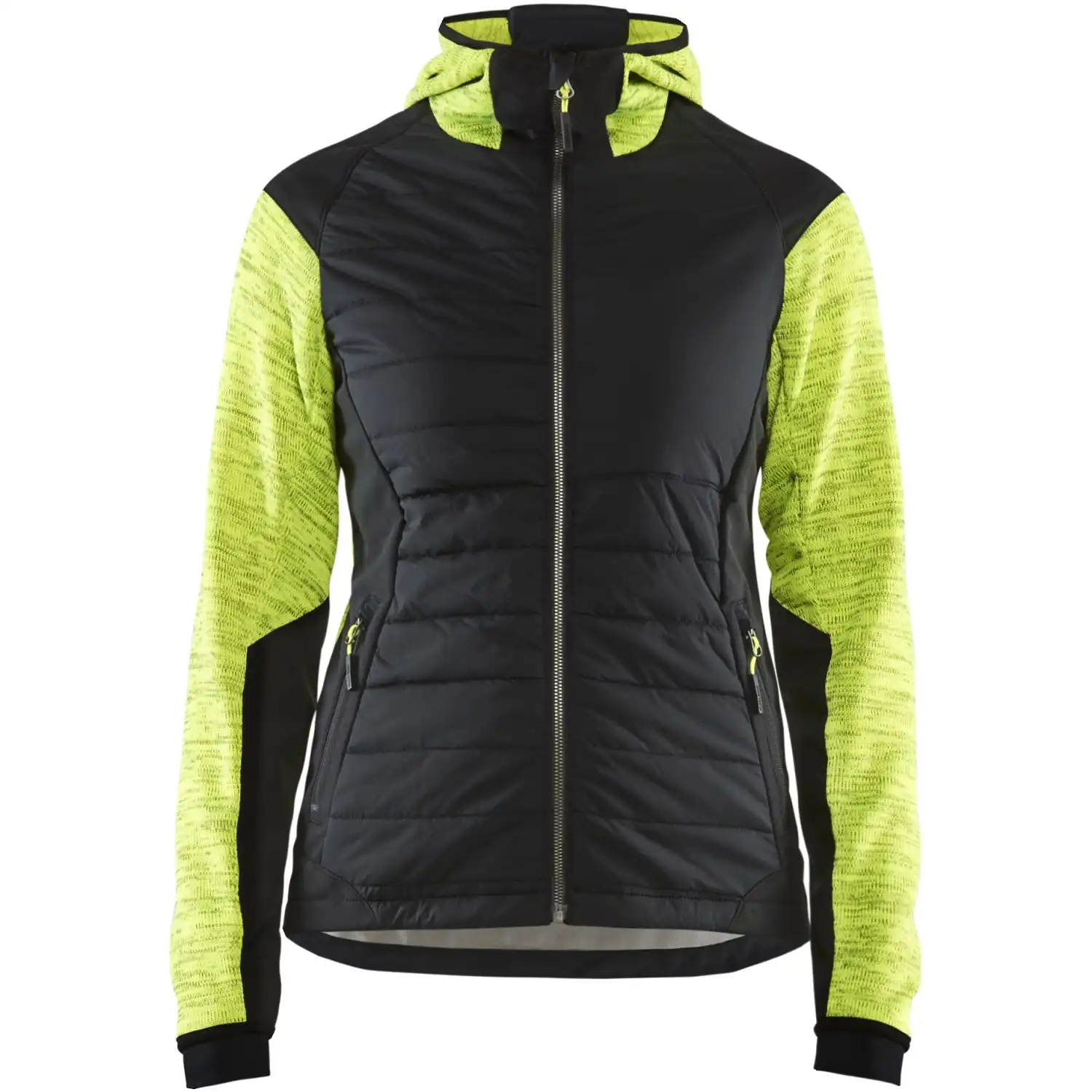 Damen Hybridjacke "5931" in gelb/schwarz, 3XL - Thumbnail 1