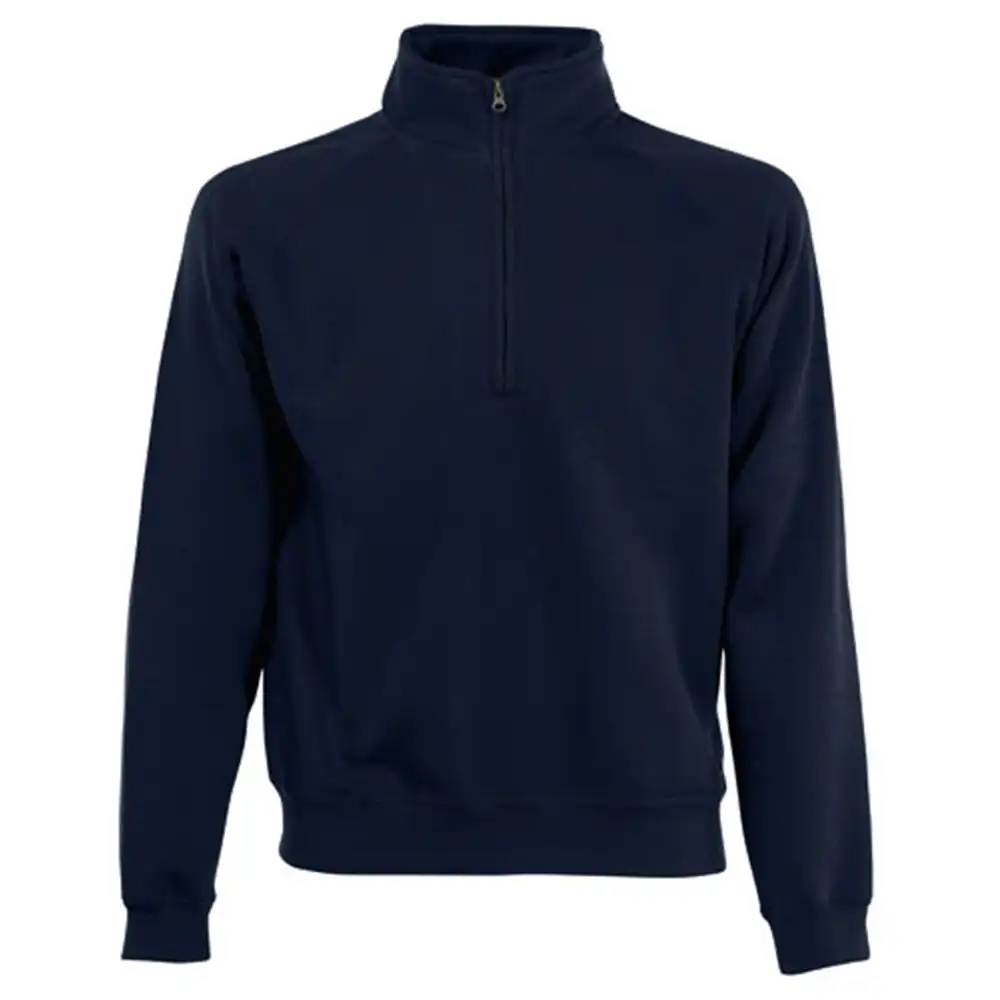 Zip-Sweatshirt "F382" Premium Raglan in deep navy, L - Bild 1