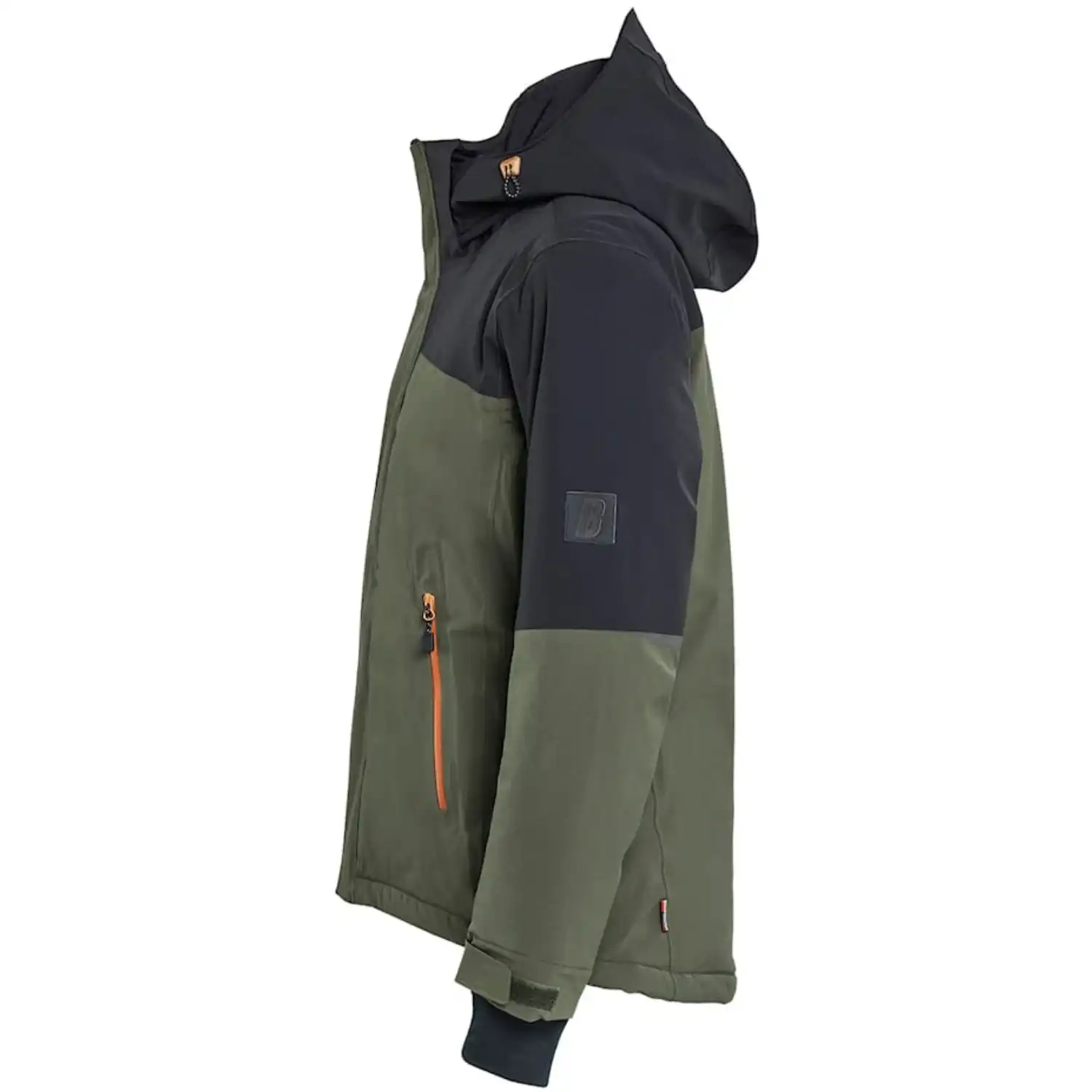Damen Stretch Winterjacke "STRIKER" in XS, waldgrün/rost - Thumbnail 4