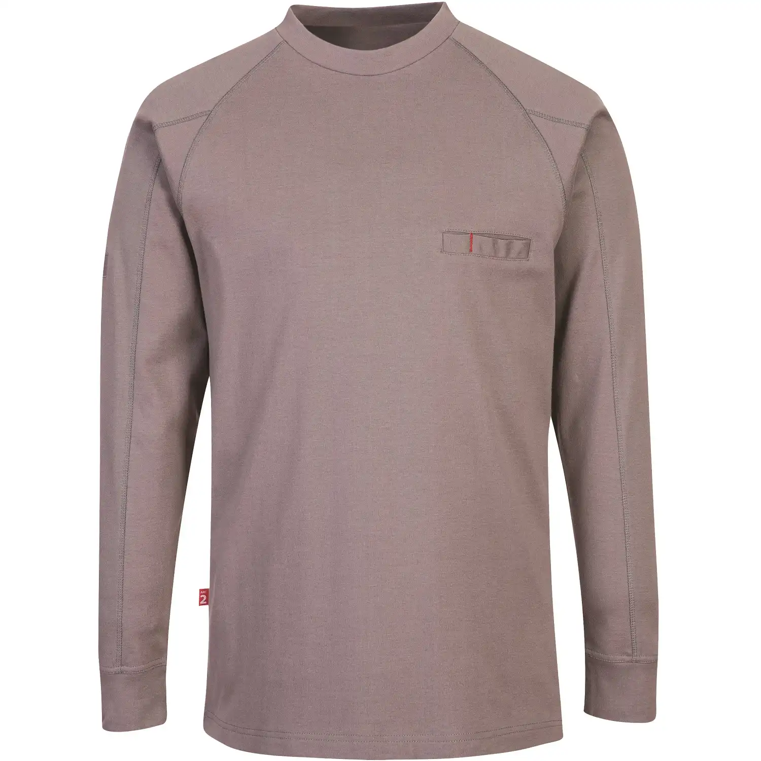 Multinorm Langarmshirt FR33 FR Antistatic in grau, L - Thumbnail 1