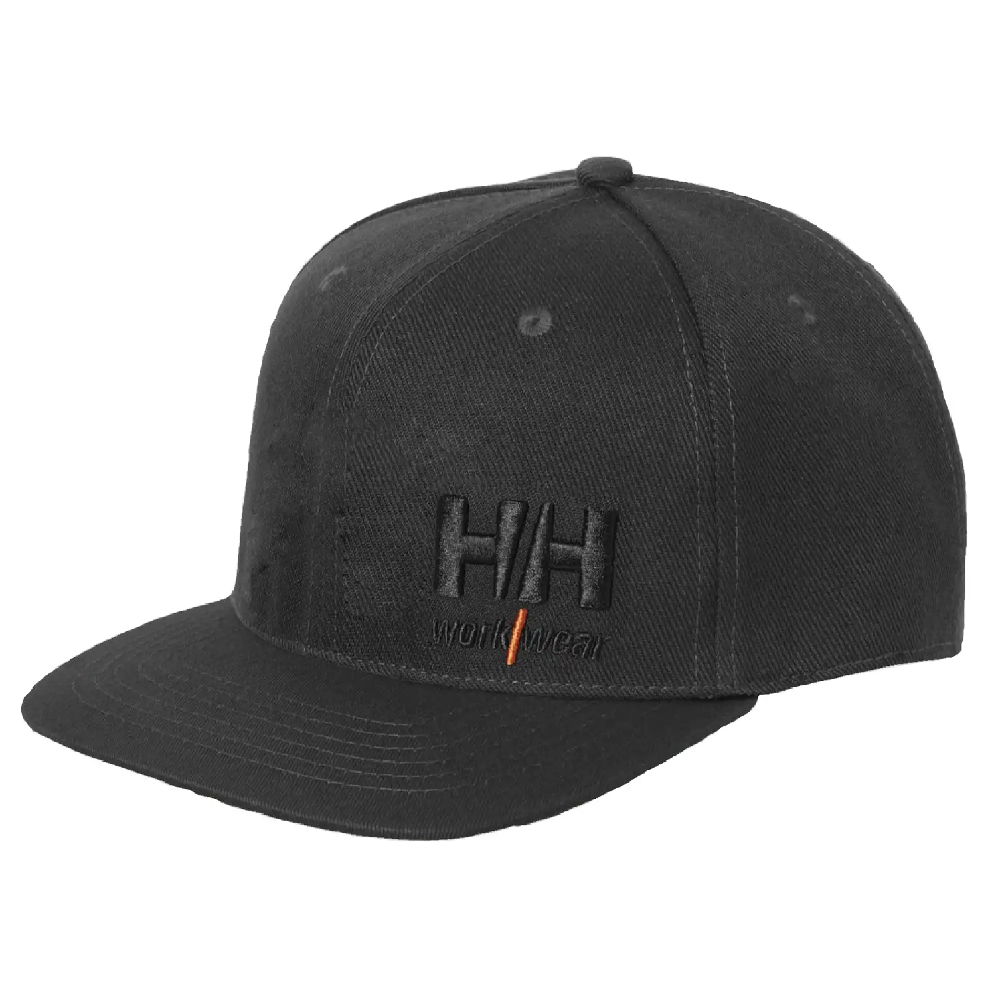Flatbrim-Kappe "KENSINGTON" in schwarz - Thumbnail 1