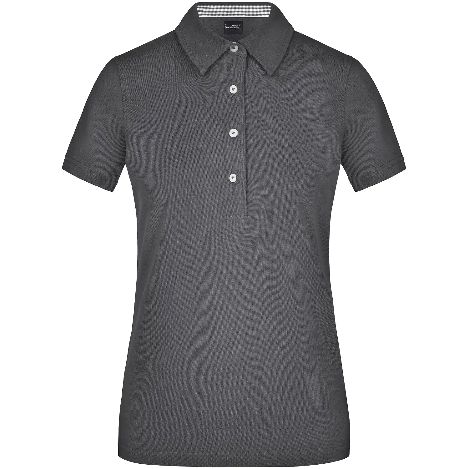 Damen Plain Polo-Shirt "JN969" in graphite/graphite-white, L - Bild 1