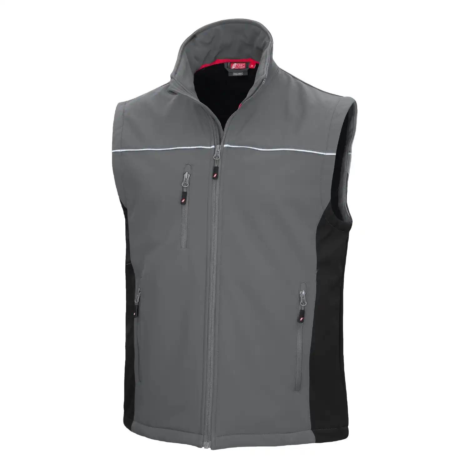 Softshellweste "MOTION TEX LIGHT" in grau/schwarz, L - Thumbnail 1