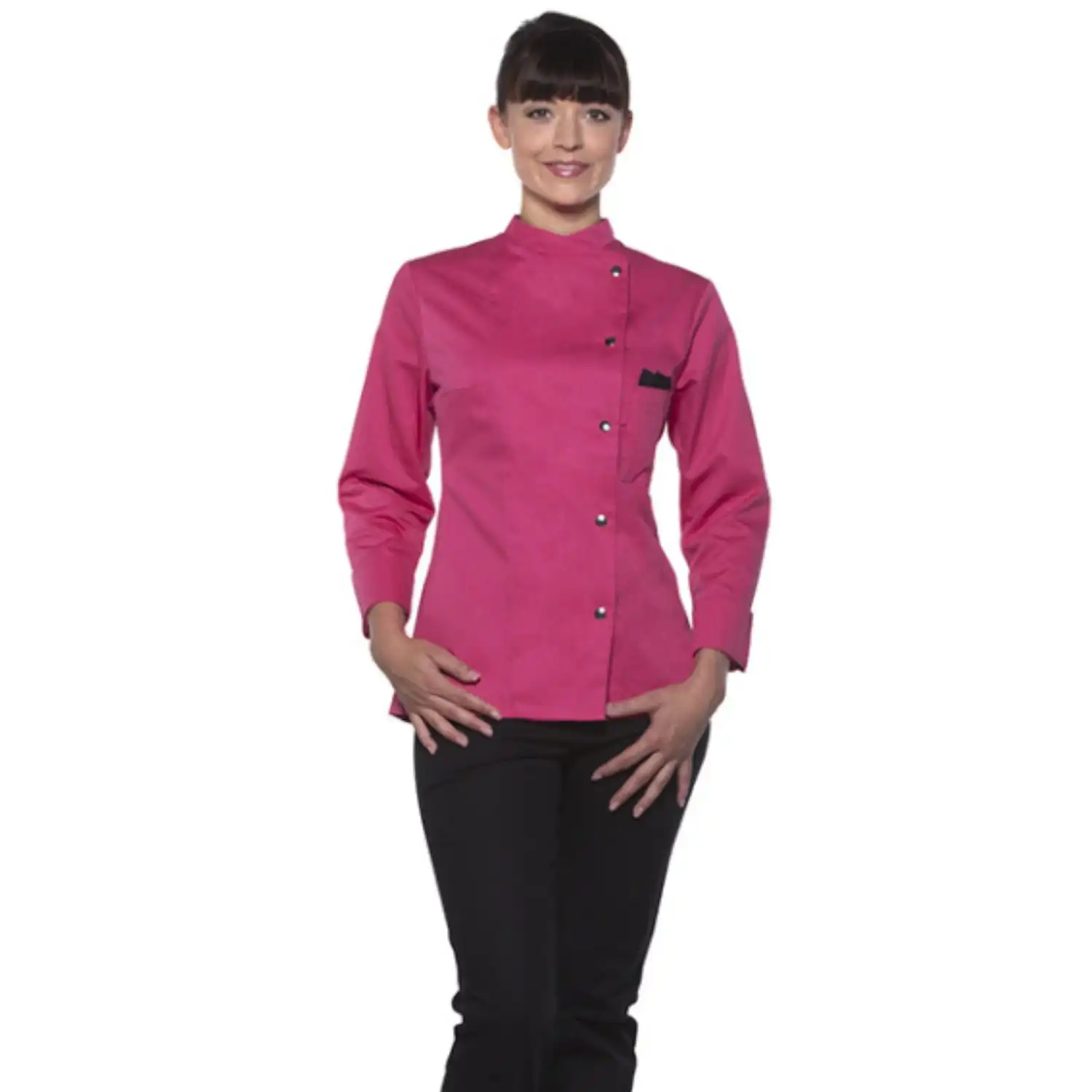 Damen Kochjacke Larissa "JF 3" in pink, 36 - Thumbnail 6