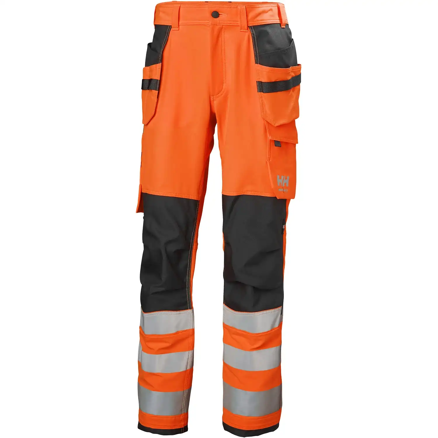 Warnschutz Handwerkerhose ALNA 4X Kl2 in orange/schwarz, C52 - Thumbnail 1