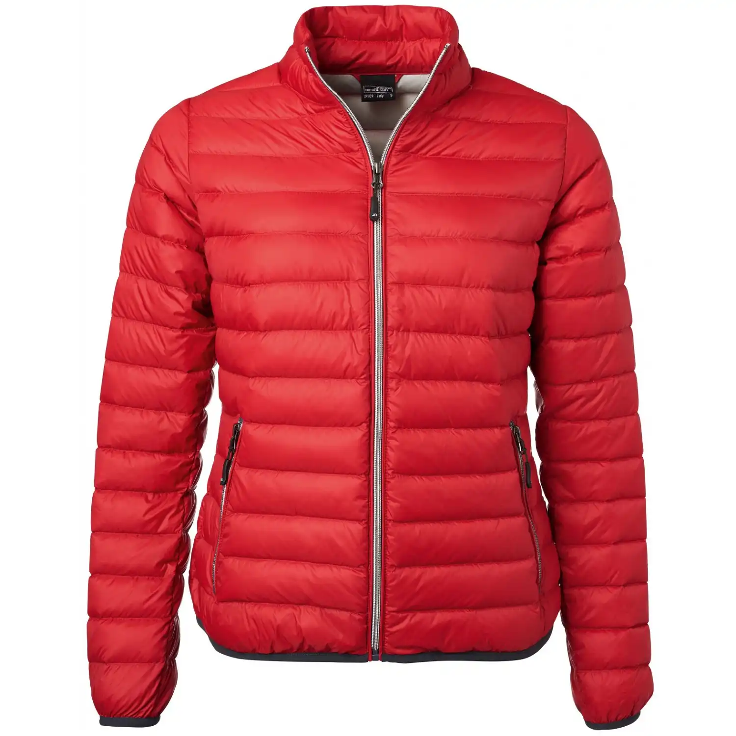 Damen Daunenjacke "JN1139" in red/silver, XL - Bild 1