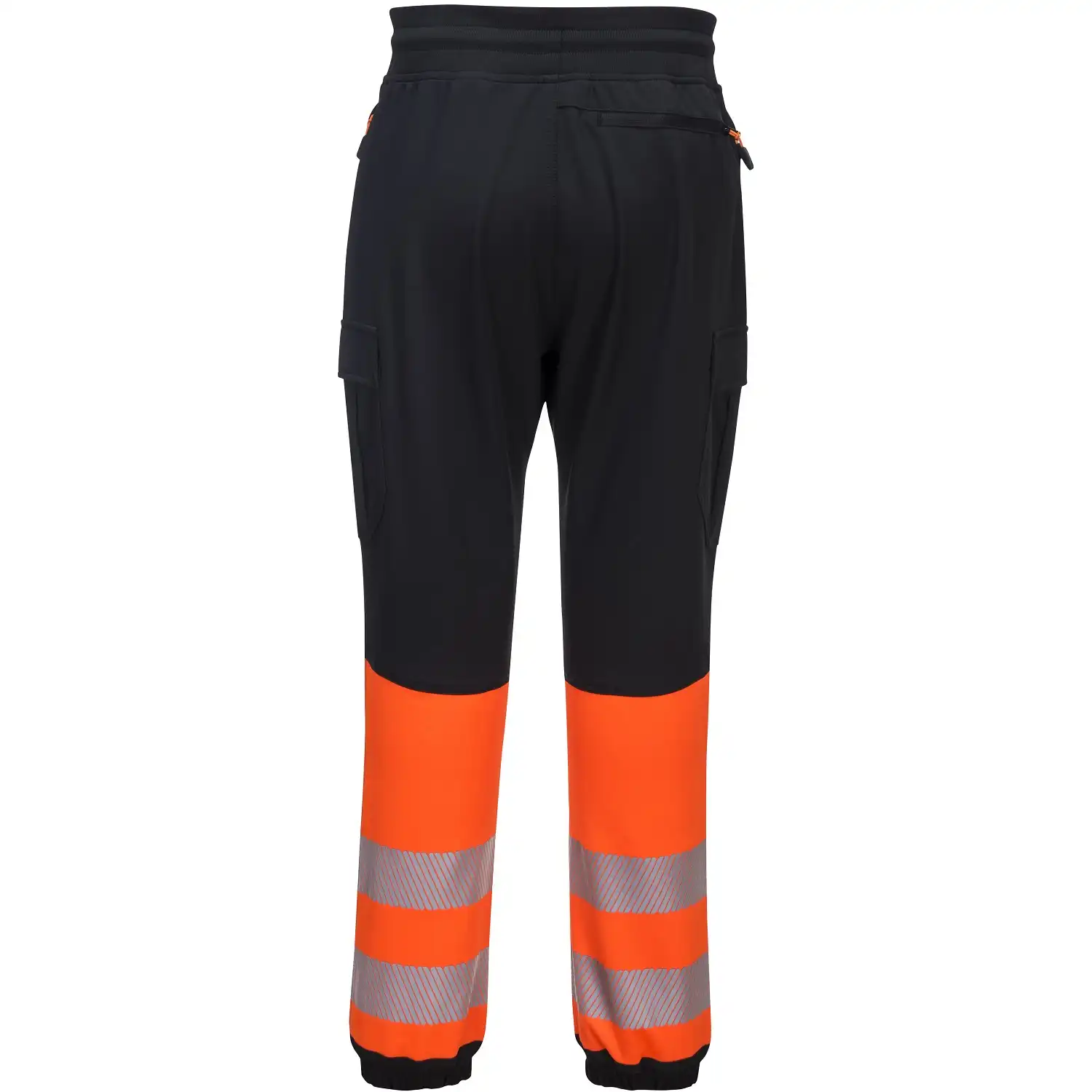 Warnschutz Sweathose "KX341" Flexi in schwarz/orange, L - Thumbnail 2