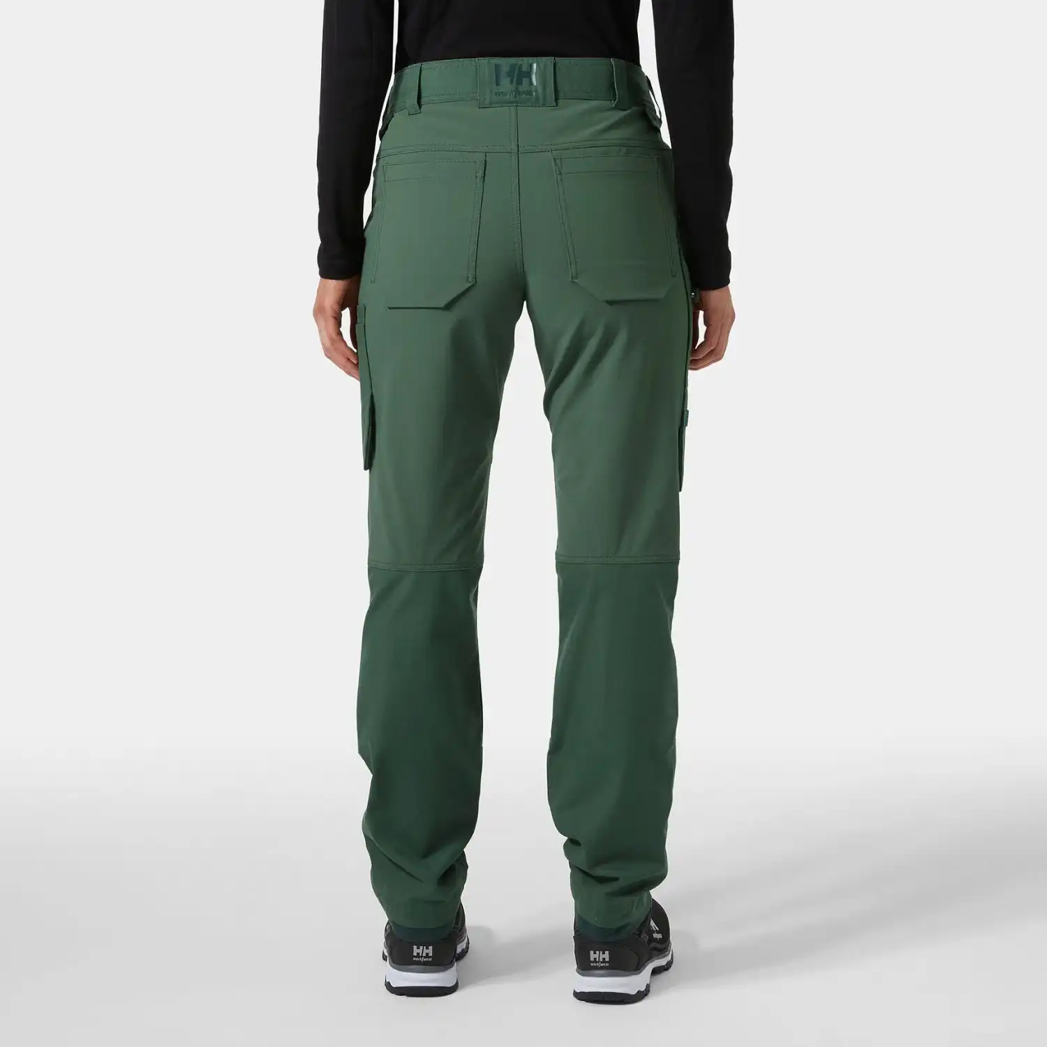 Damen Stretch Bundhose "W LUNA 4X HH CONNECT™" in fichtengrün/dunkel fichtengrün, C40 - Thumbnail 4
