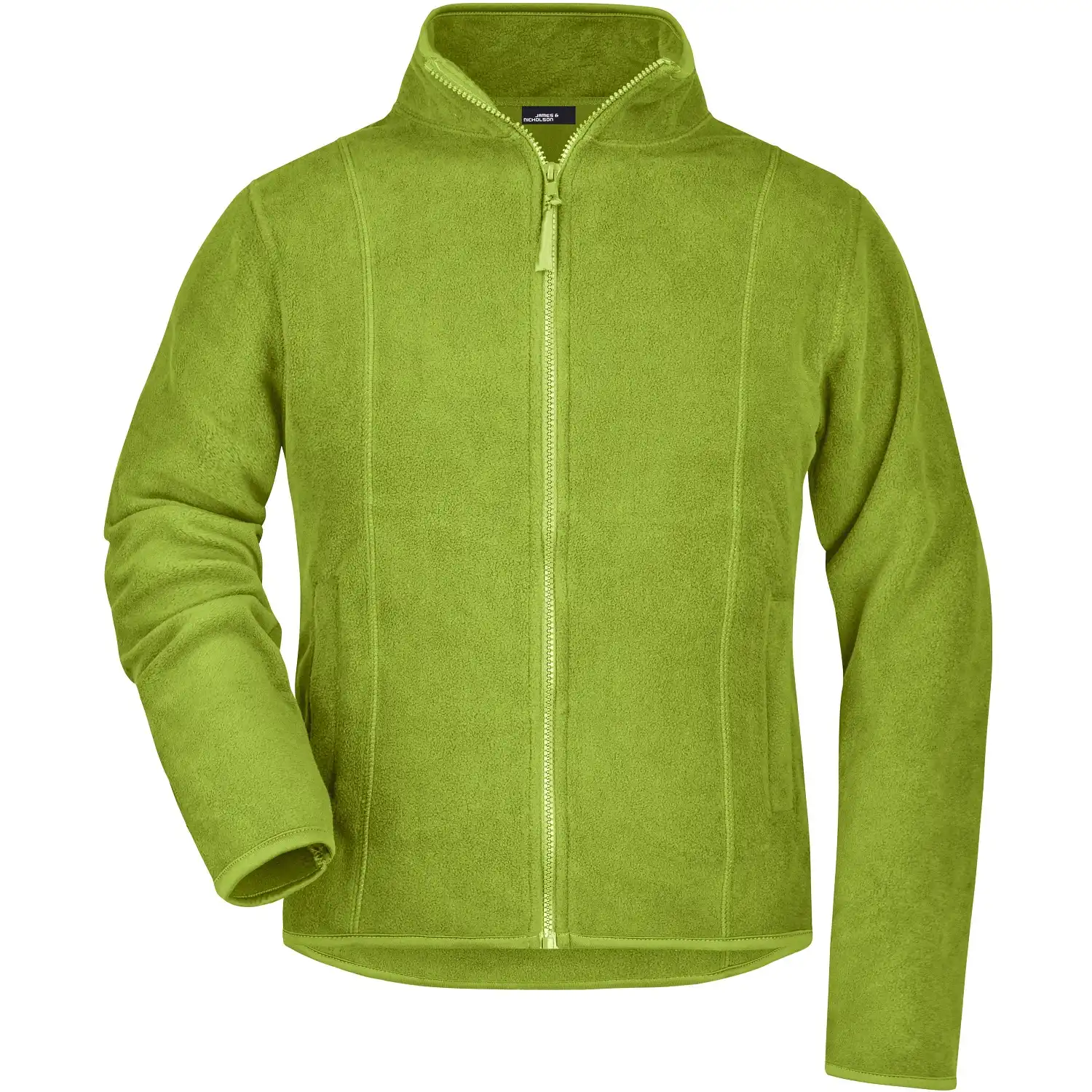 Damen Microfleece-Jacke "JN049" in lime green, L - Bild 1