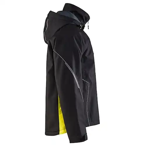 Funktions Winterjacke "4890" in schwarz/gelb, 3XL - Thumbnail 4