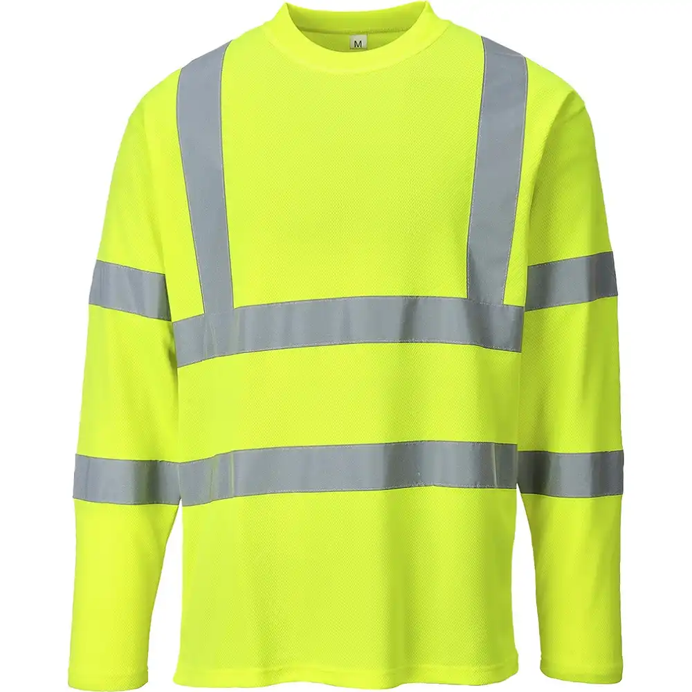Warnschutz Langarmshirt "S278" in gelb, L - Bild 1