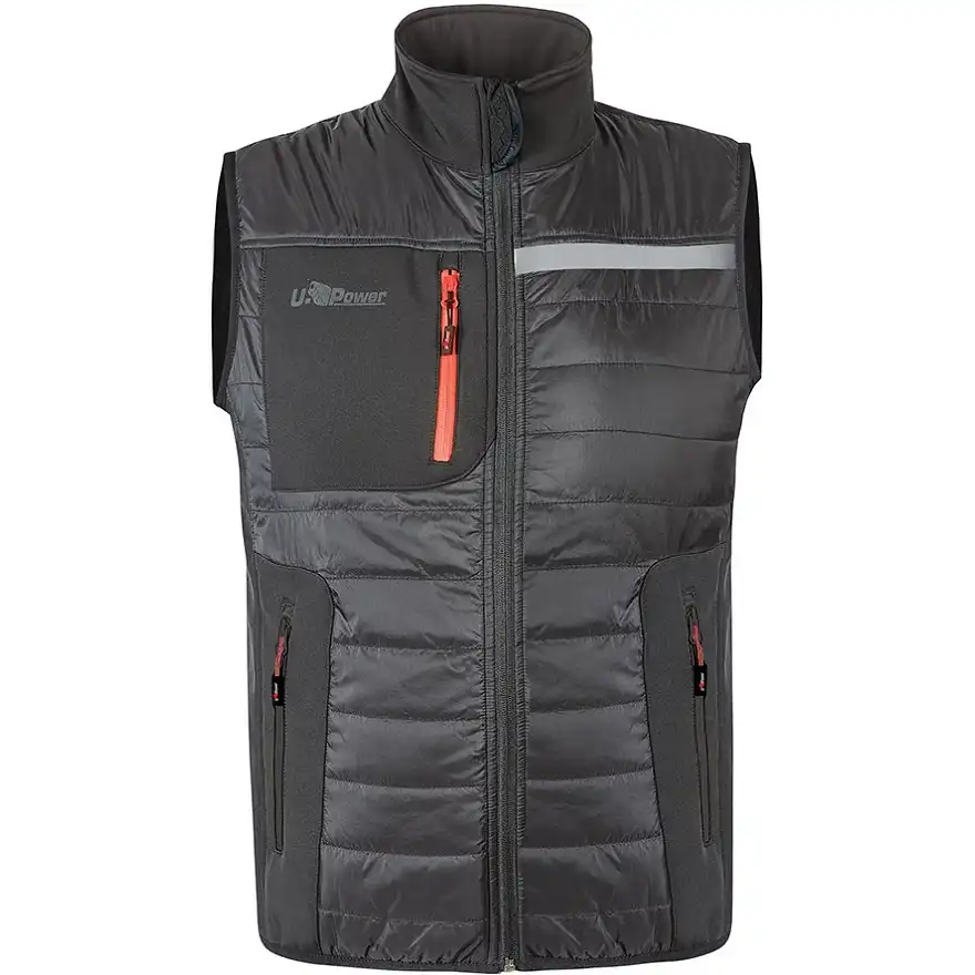 Steppweste "WALL" U-Supremacy in asphalt grey, XS - Bild 1