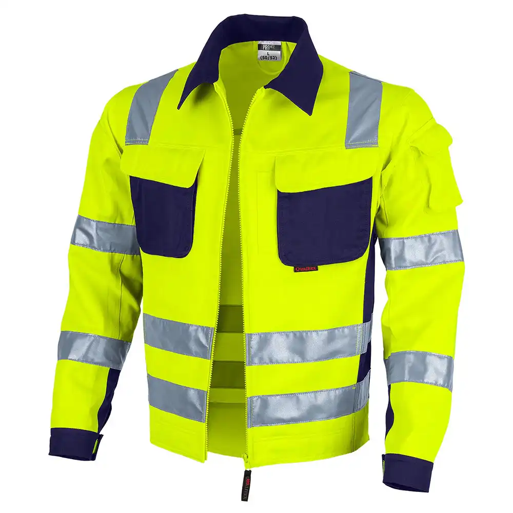 Warnschutz Bundjacke „pro Warnschutz mg 245“ in gelb/marine, 48 - Bild 1