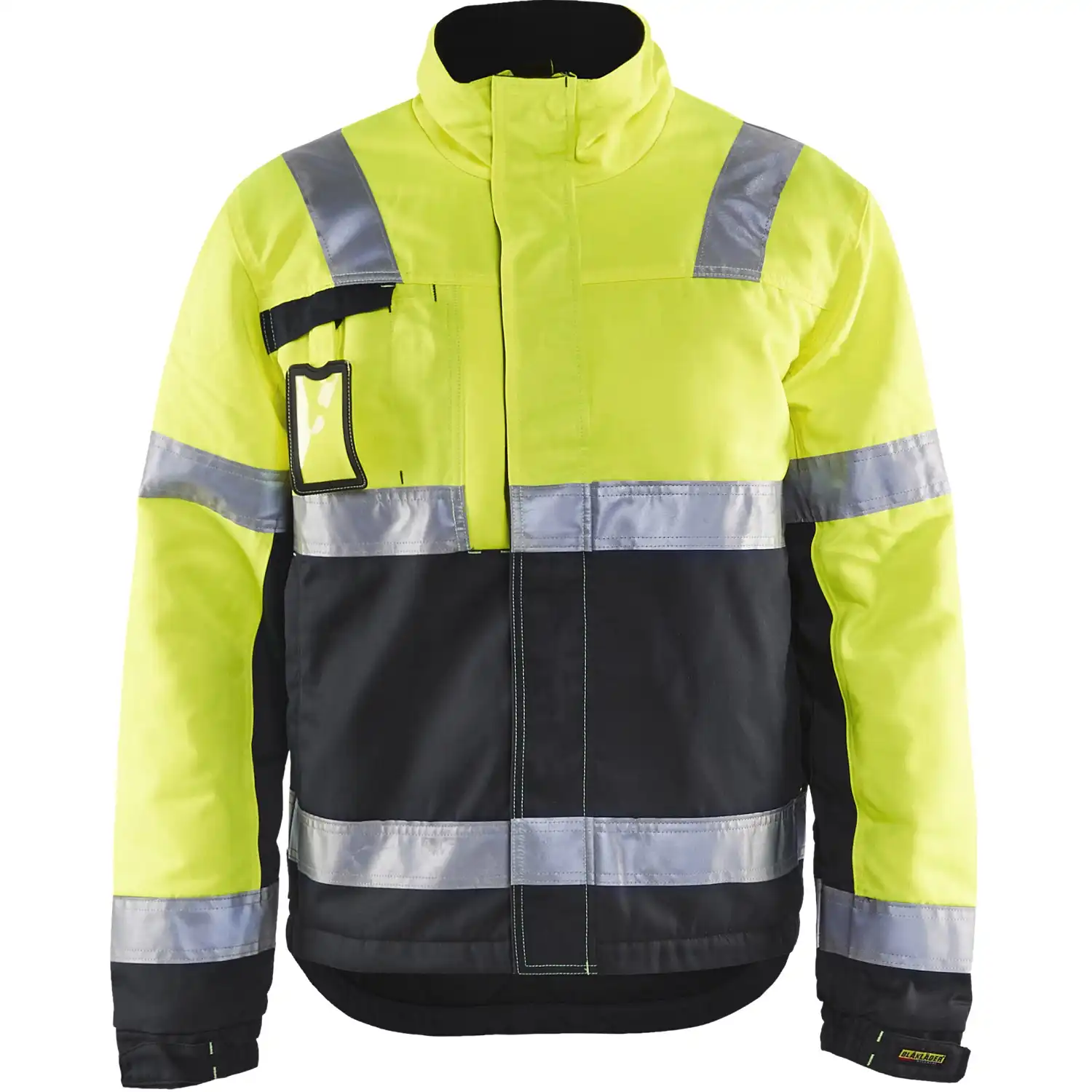 Warnschutz Winterjacke "4862" in gelb/schwarz, 4XL - Thumbnail 1