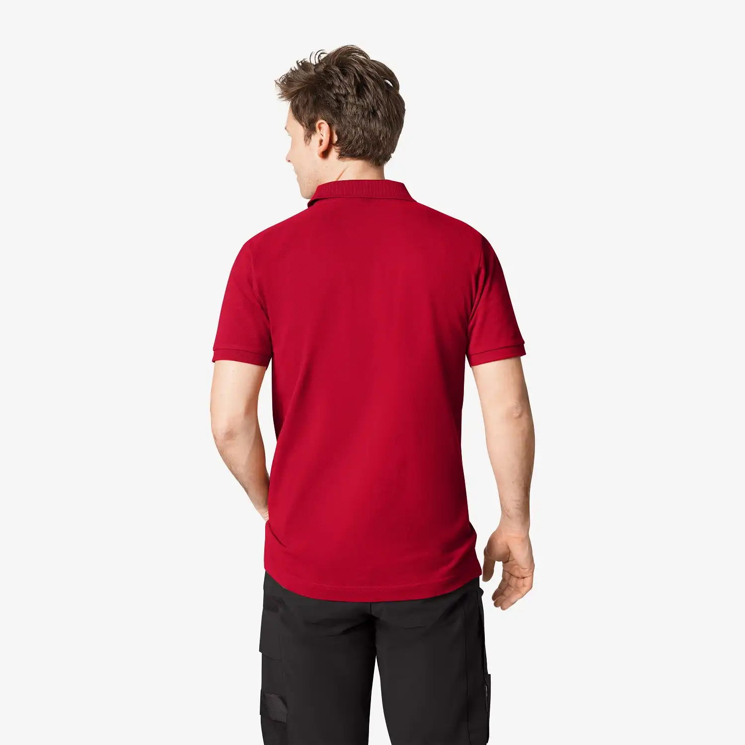 Polo-Shirt "DANIEL" in Rot, M - Thumbnail 2